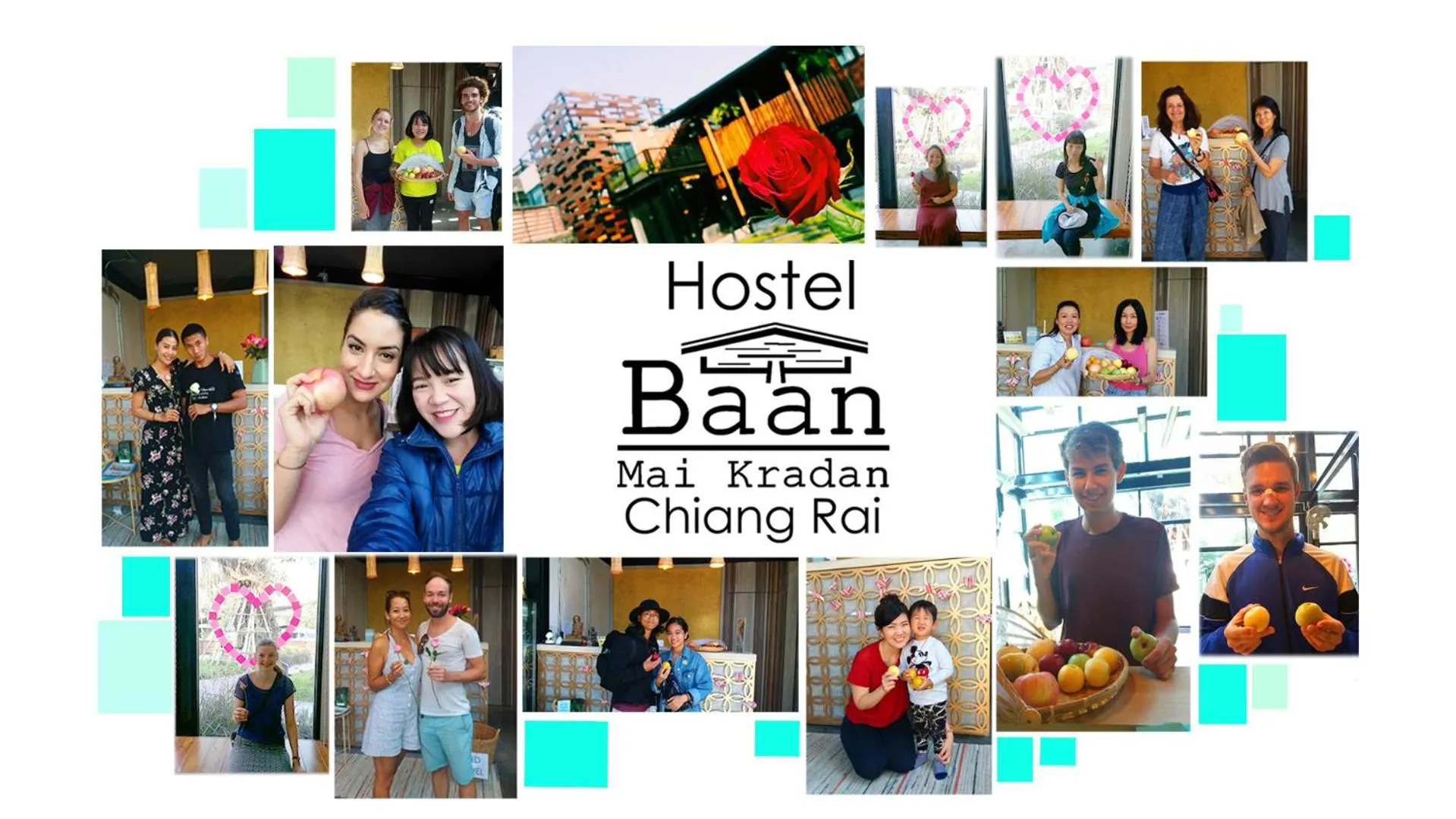 Guests in Baan Mai Kradan Hostel Chiang Rai