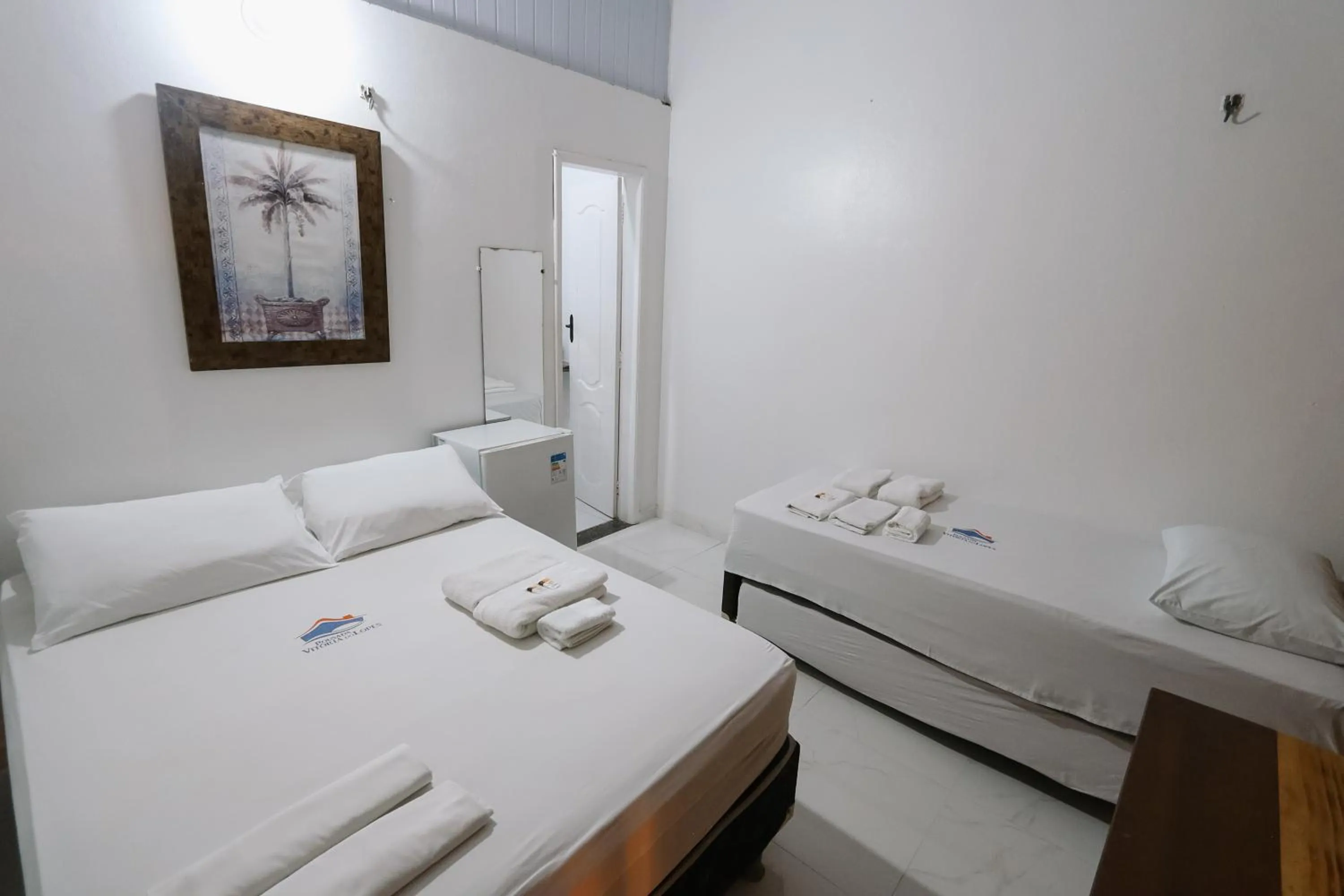 Bed in Pousada Vitória do Lopes