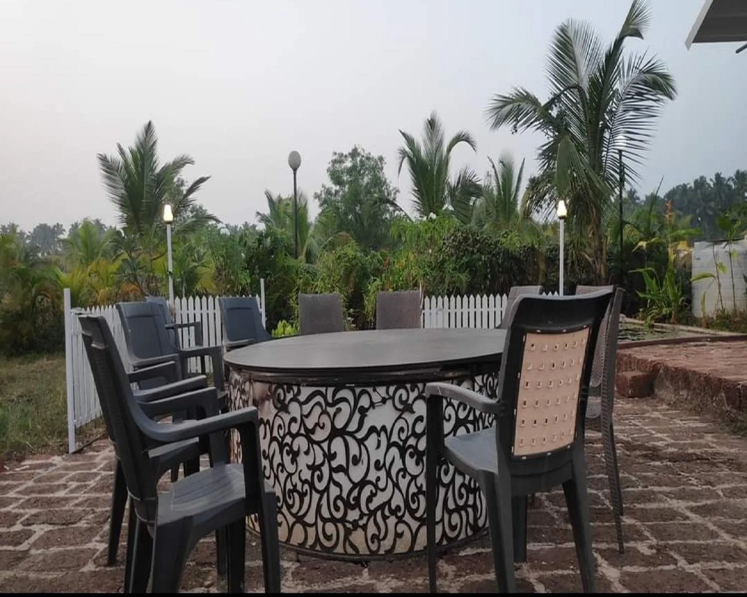 Seating area in Exotica Beach Retreats Diveagar