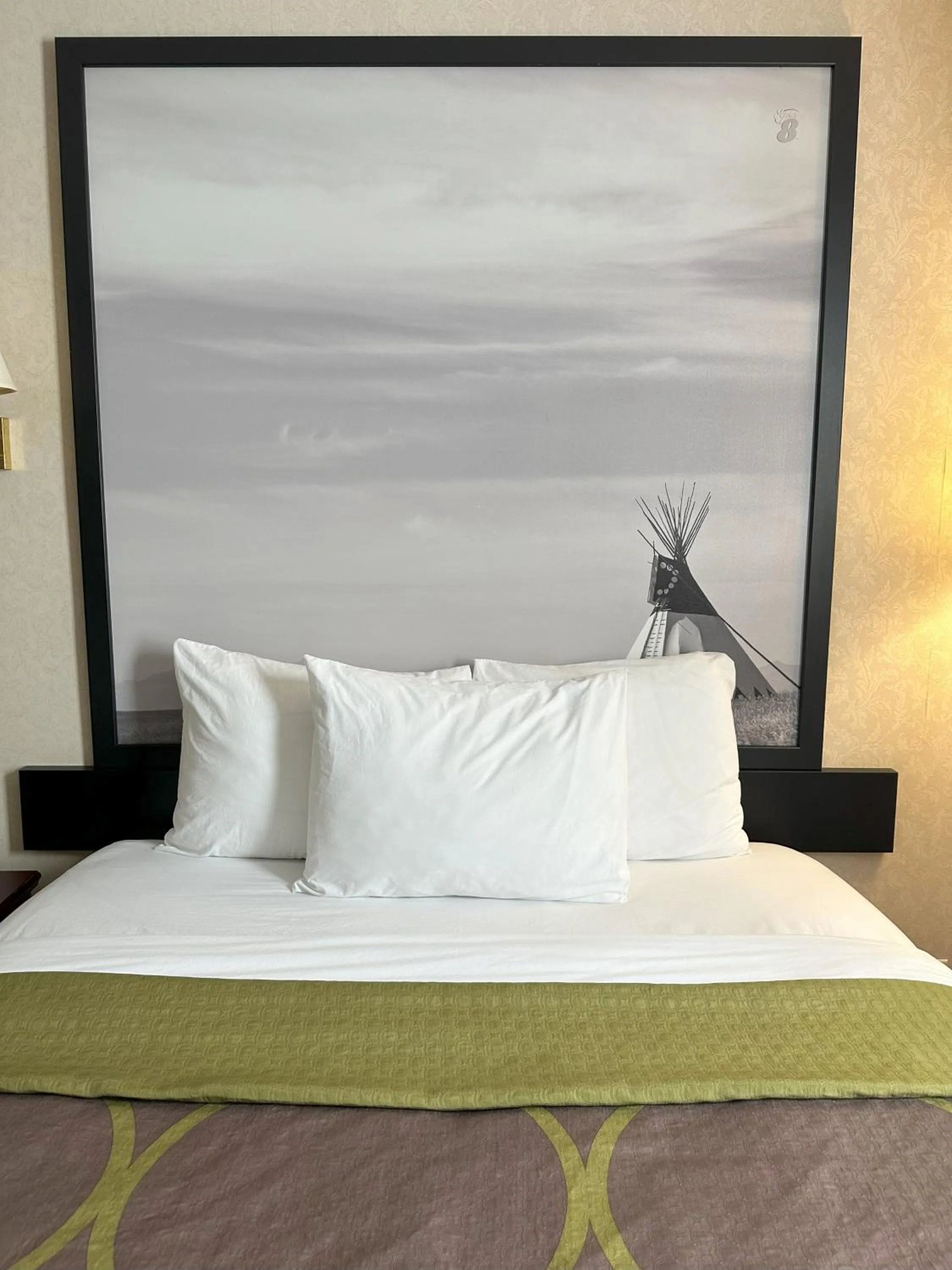 Bed in Super 8 by Wyndham Lethbridge