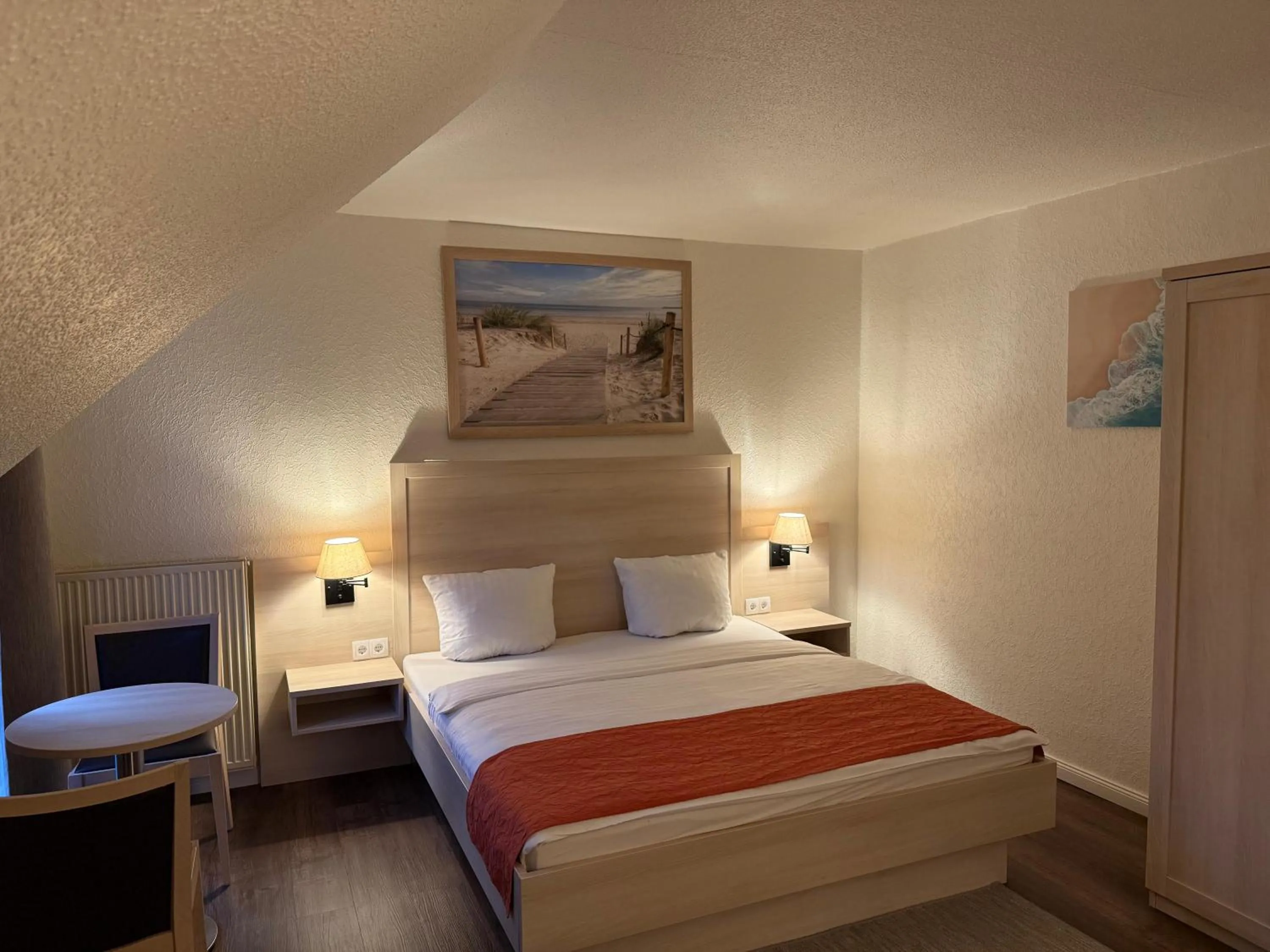 Bedroom, Bed in Hotel Up´n Diek