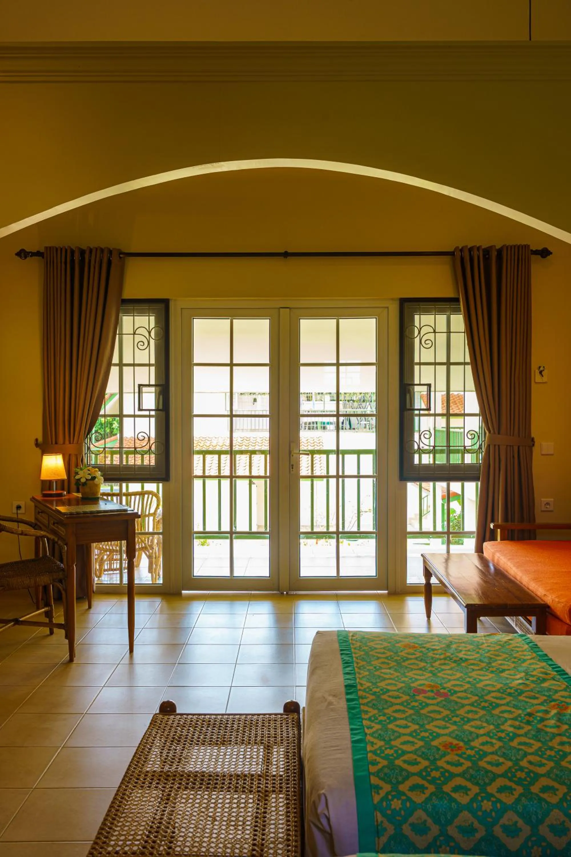 Bed in Hotel Deli River and Restaurant Omlandia