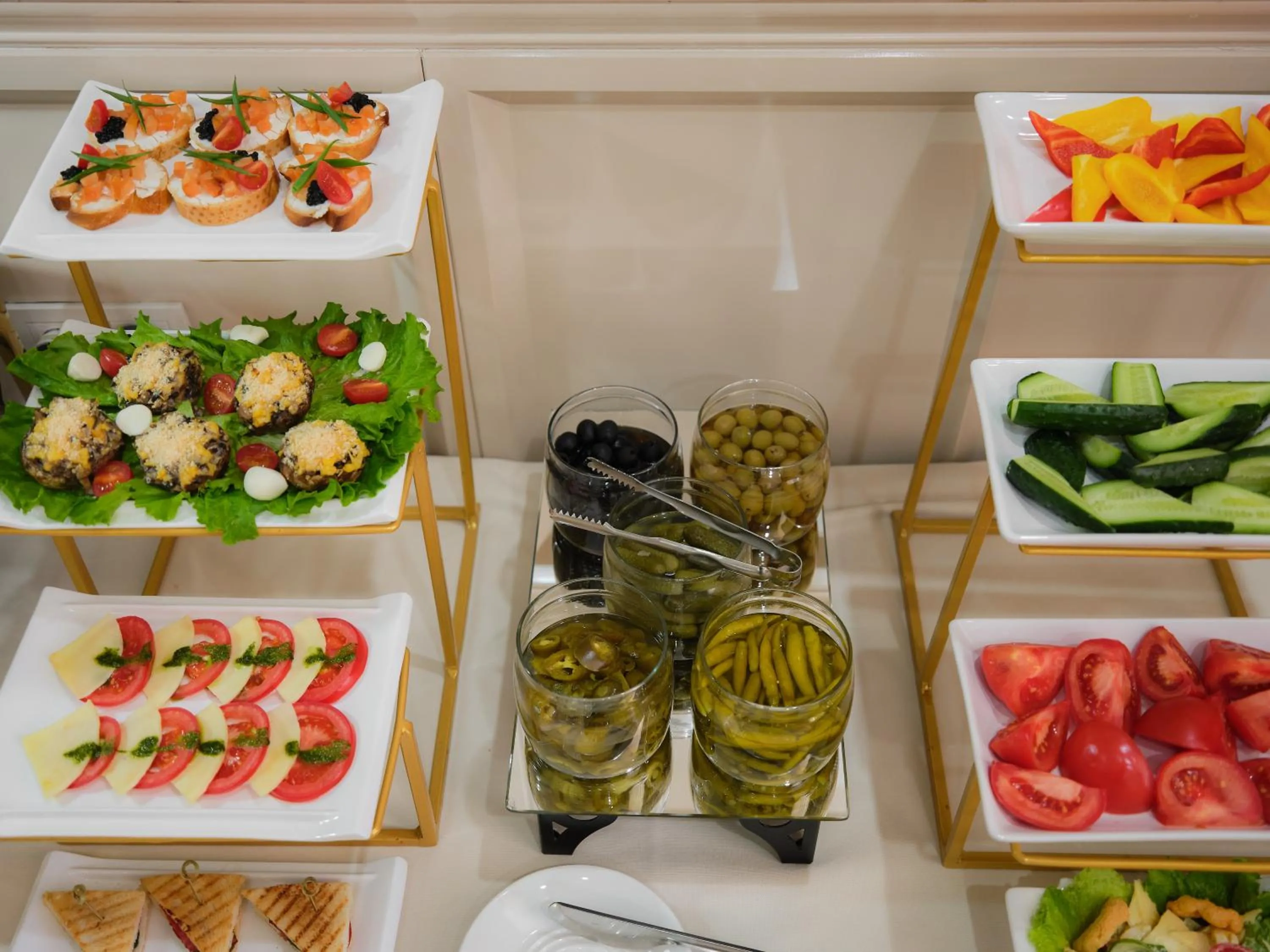 Buffet breakfast in Madison Ave Hotel Bishkek