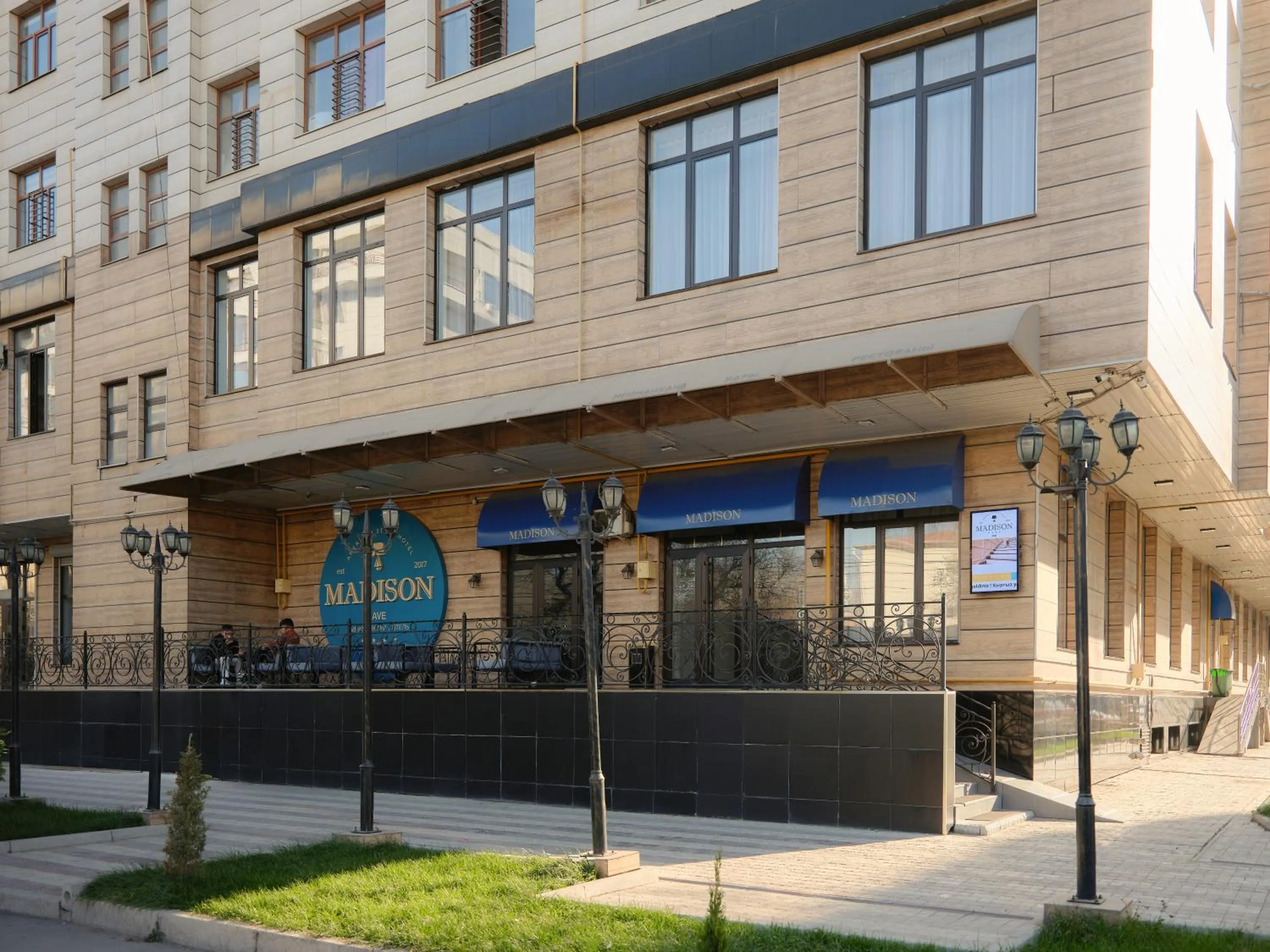 Facade/entrance in Madison Ave Hotel Bishkek