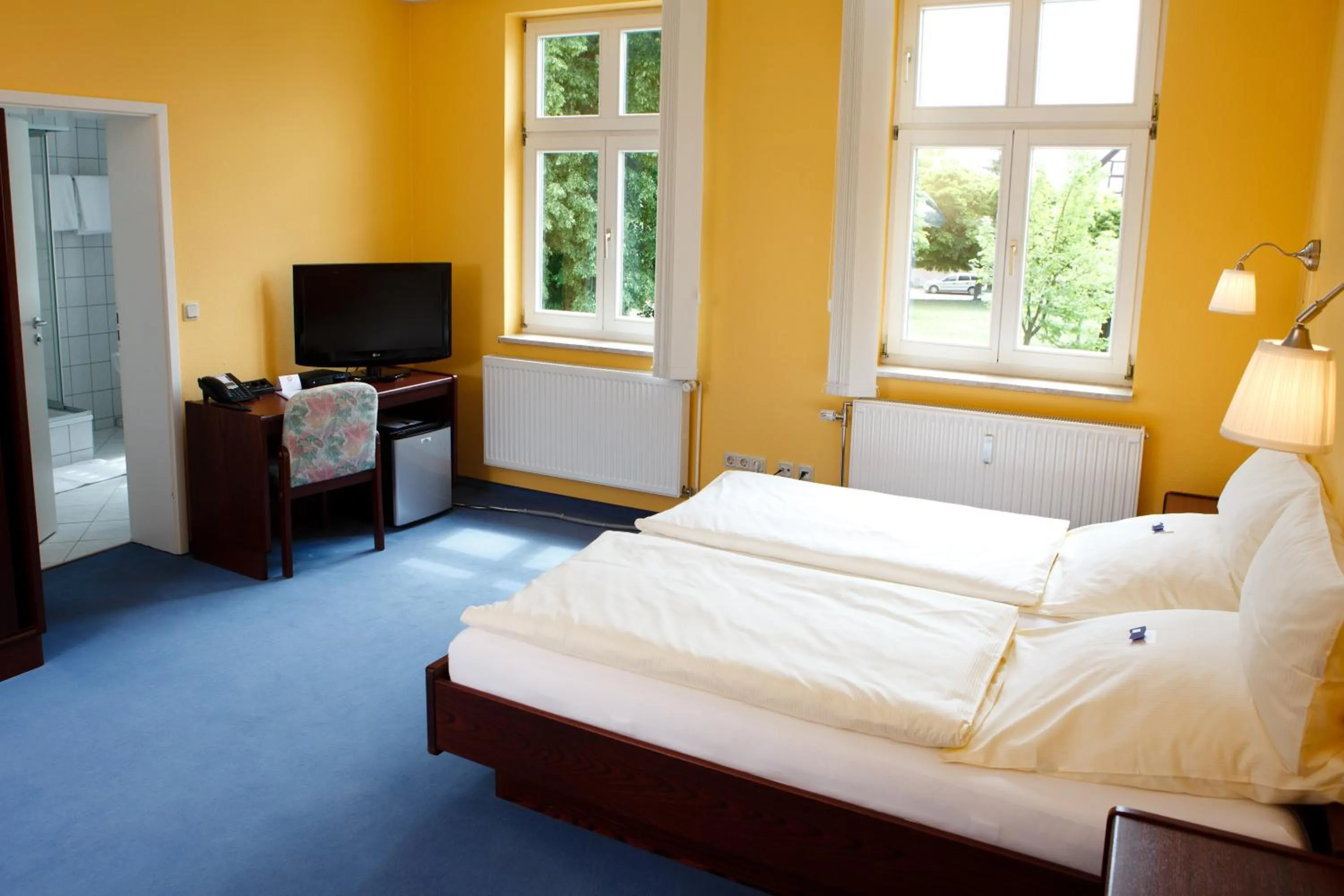 Bed in Landhotel Zum Pottkuchen