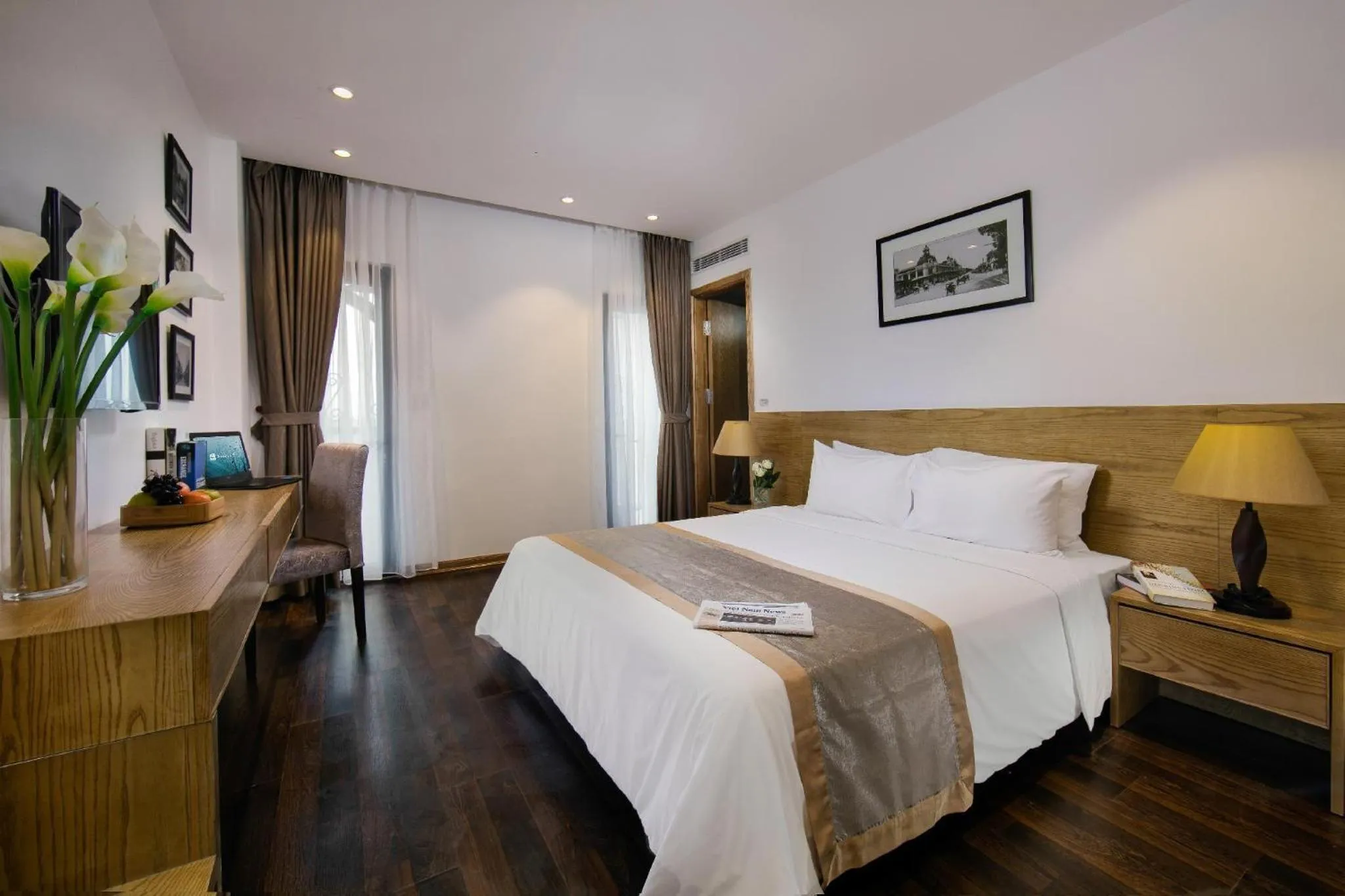 Bed in Hanoi Paon Hotel & Spa