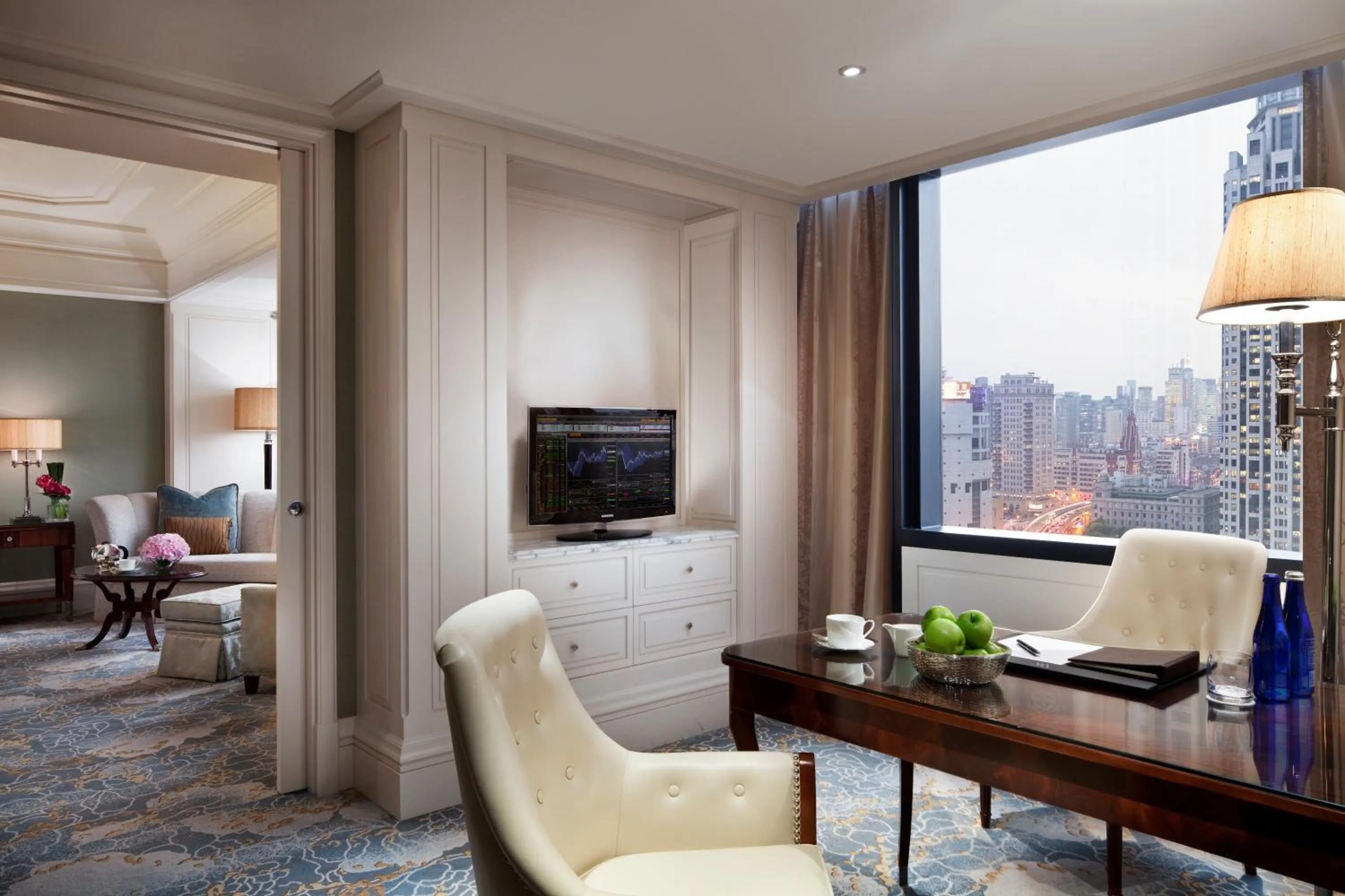 Seating area in Waldorf Astoria Shanghai on the Bund