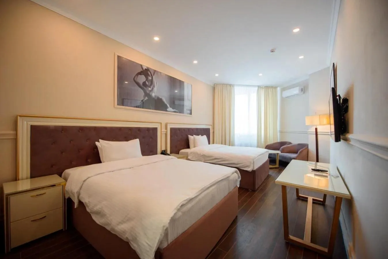 Property building, Bed in Kazakhstan Hotel