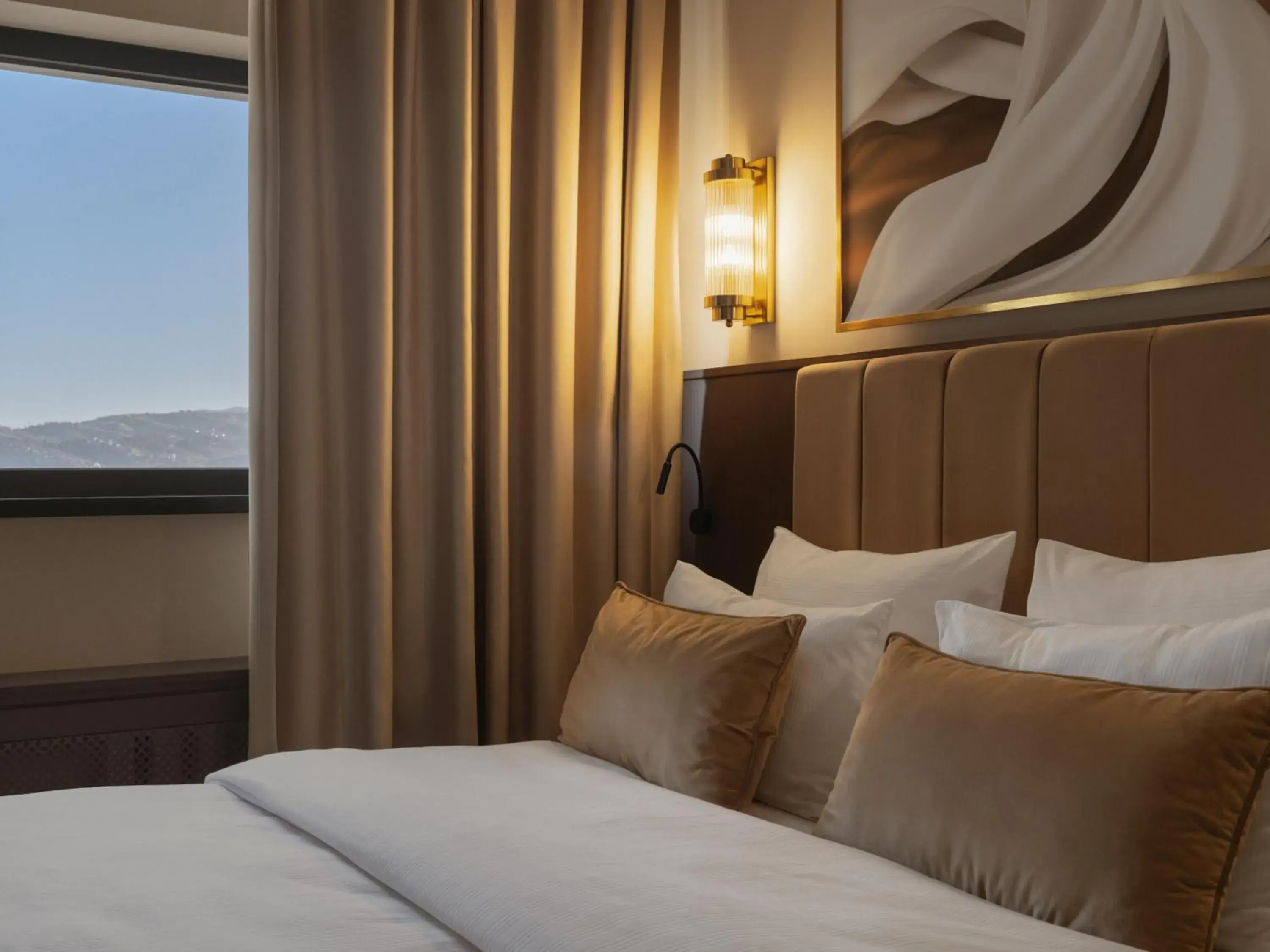 Bedroom, Bed in Kazakhstan Hotel Bedroom, Bed in Kazakhstan Hotel