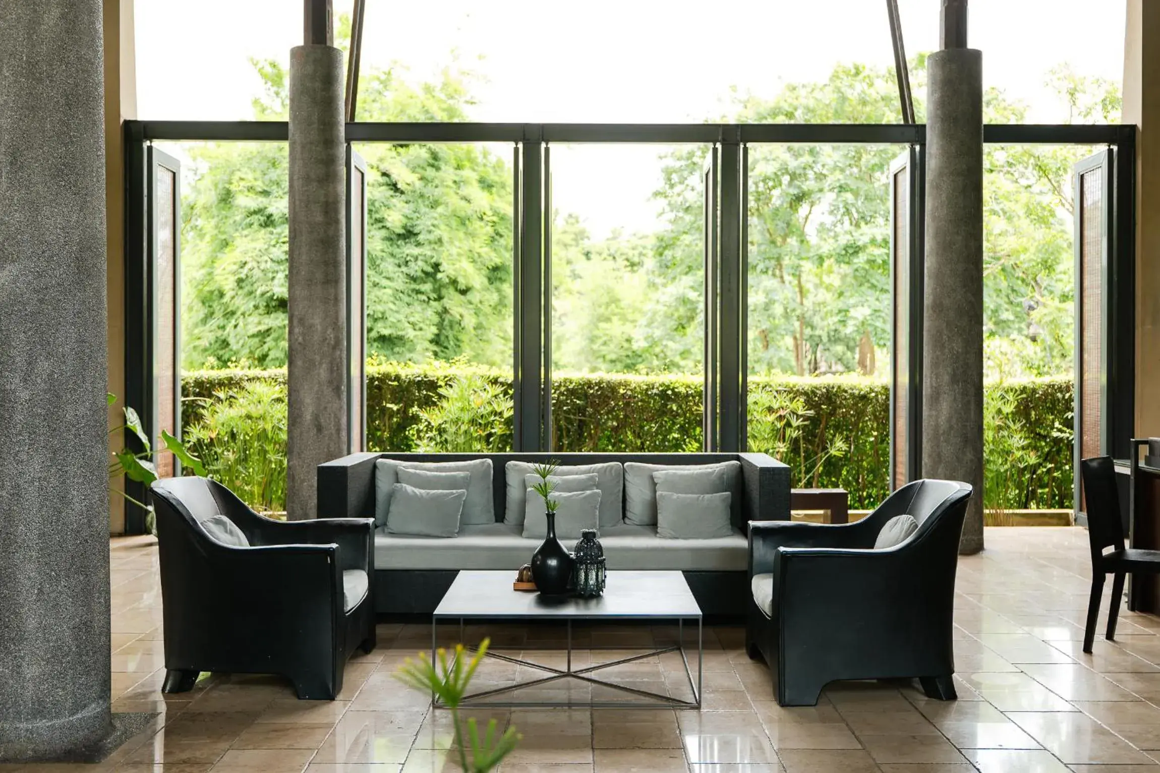 Living room in MUTHI MAYA Forest Pool Villa Resort - SHA Plus Certified Living room in MUTHI MAYA Forest Pool Villa Resort - SHA Plus Certified