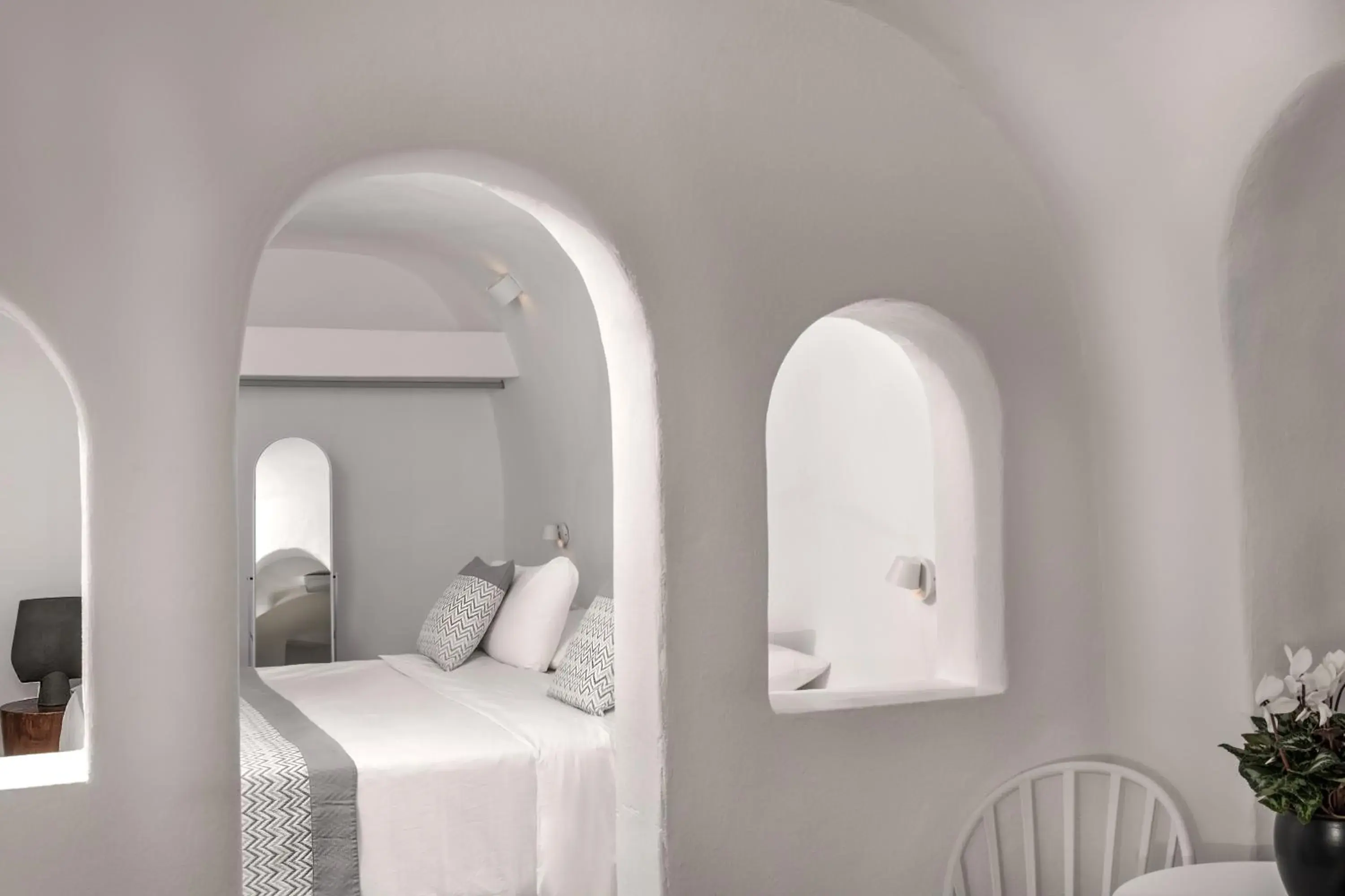 Bed in Caldera Premium Villas Bed in Caldera Premium Villas