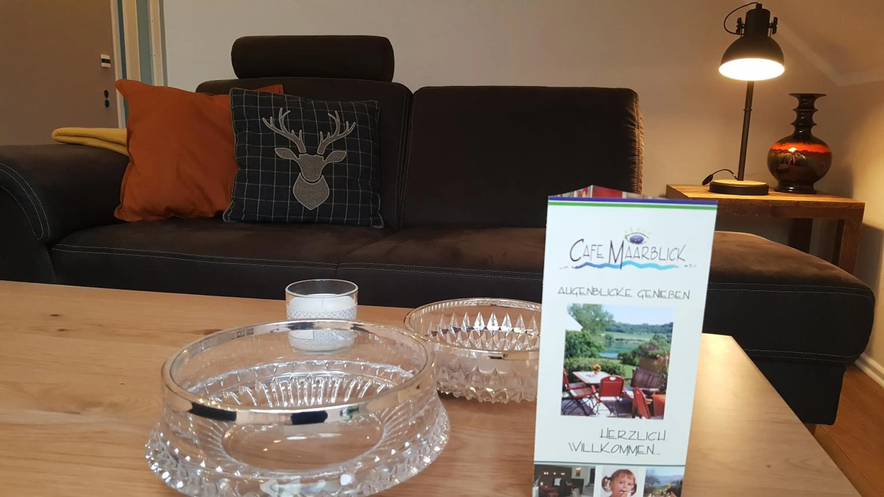 Seating area in Hotel-Ferienwohnungen Cafe Maarblick