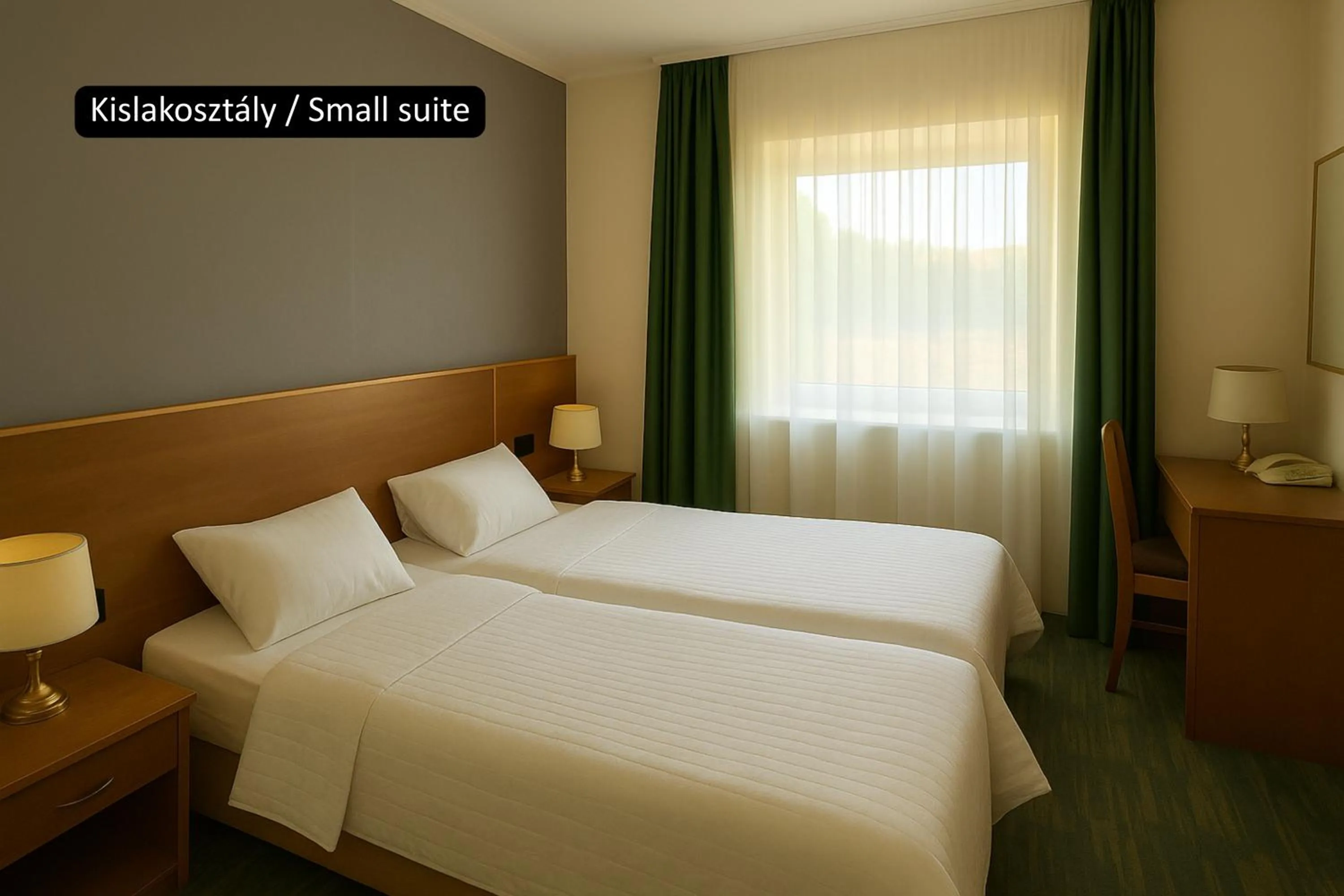 Bed in Aranyhomok Hotel Business & Relax