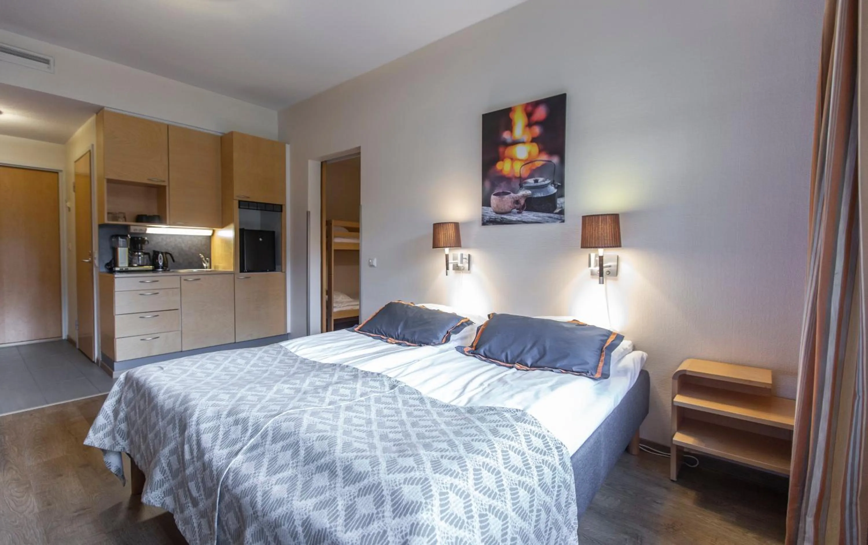 Bed in Levi Hotel Spa