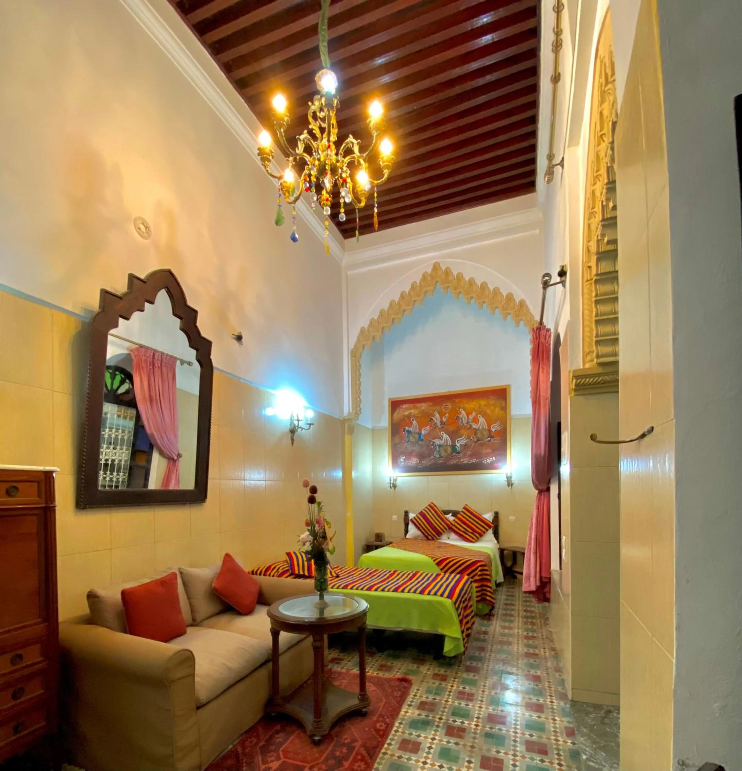Bed in Riad Baddi