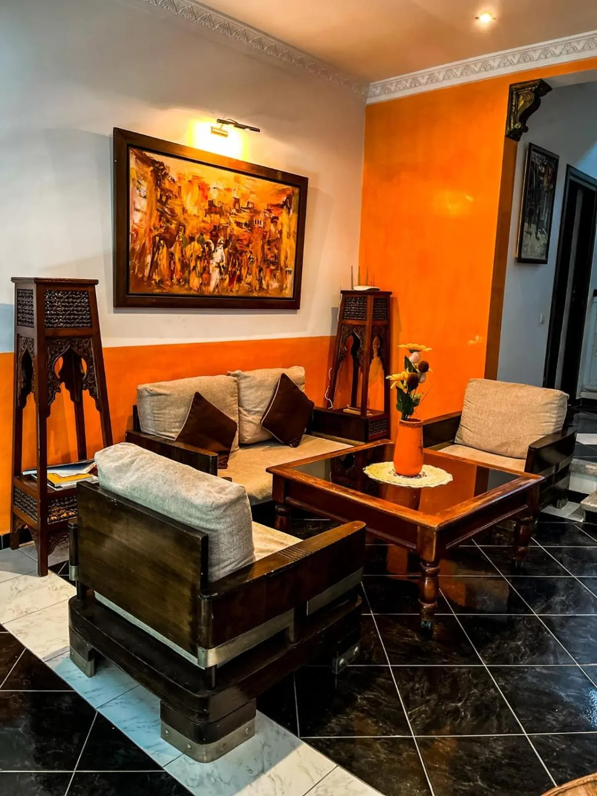 Seating area in Riad Baddi