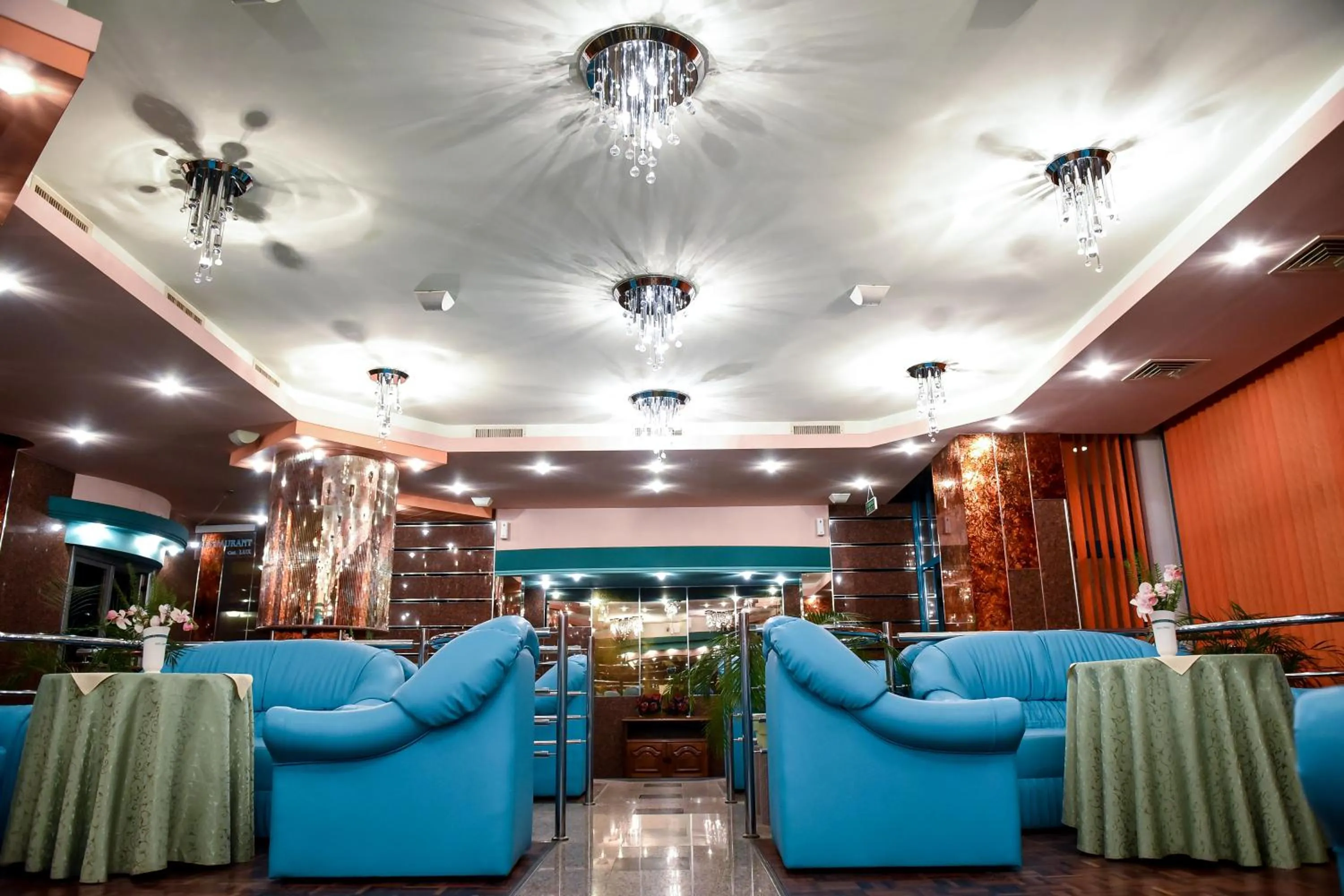Lobby or reception in Hotel Carpati