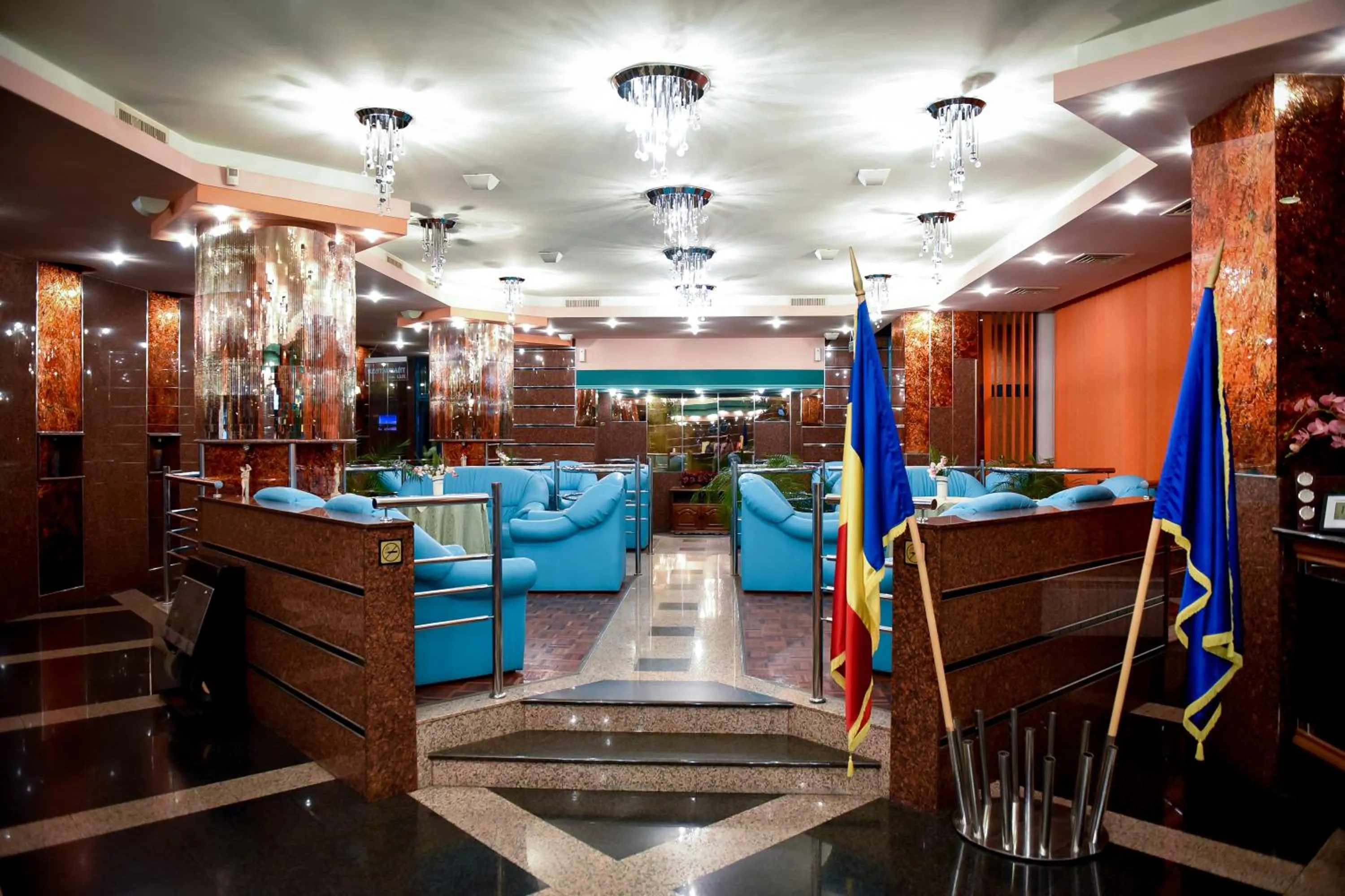 Lobby or reception in Hotel Carpati