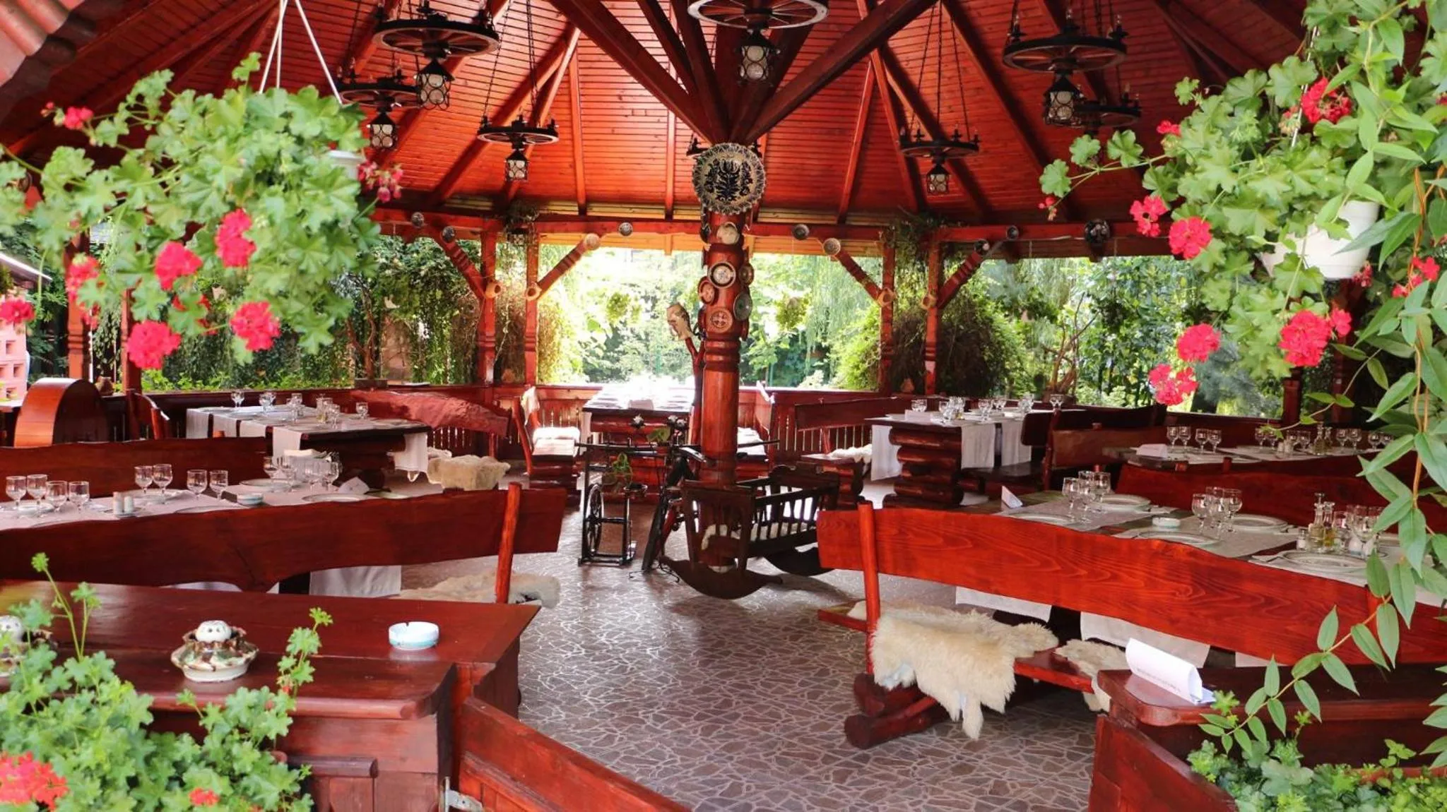 Garden in Hotel Carpati