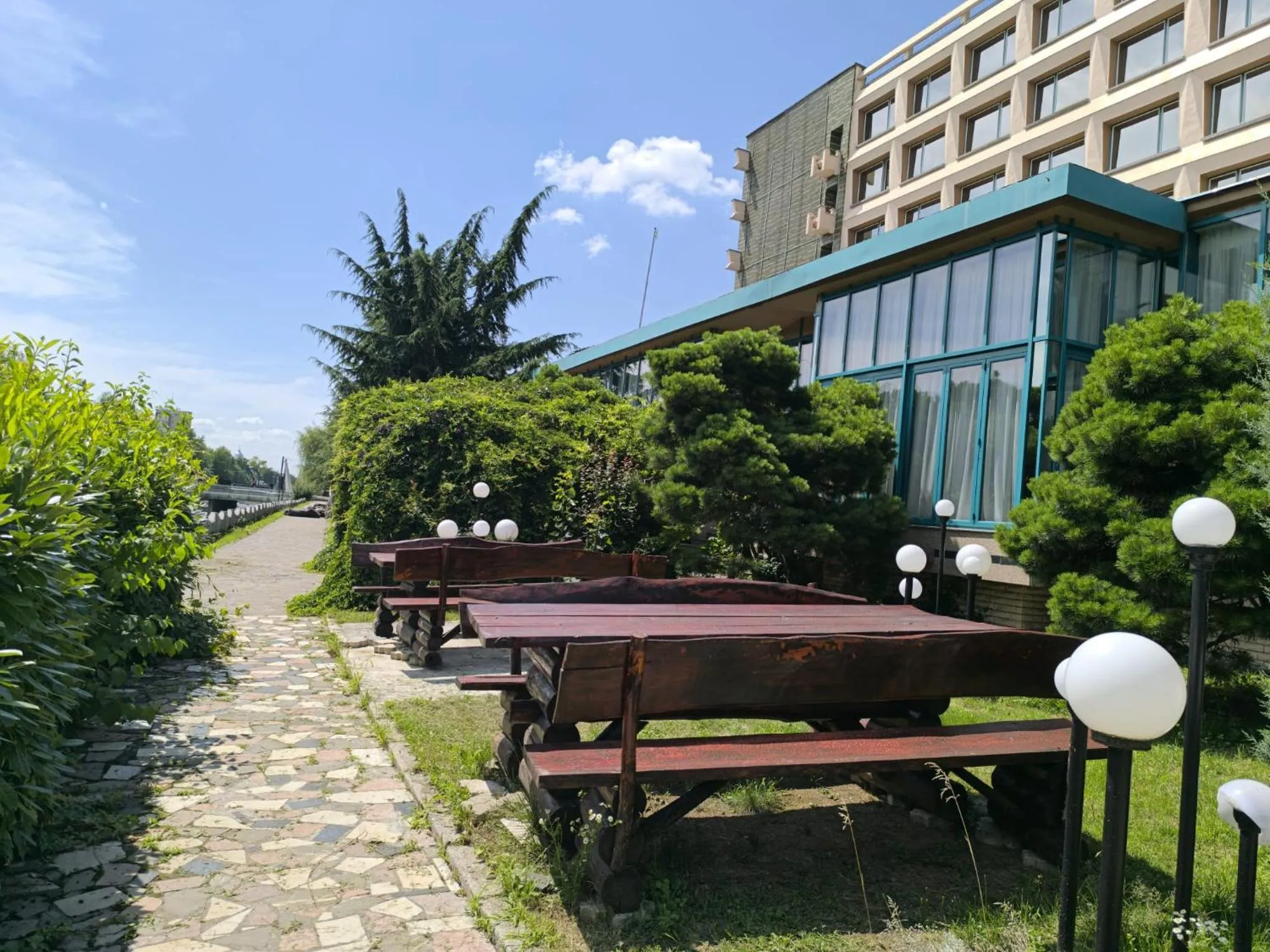 Garden in Hotel Carpati