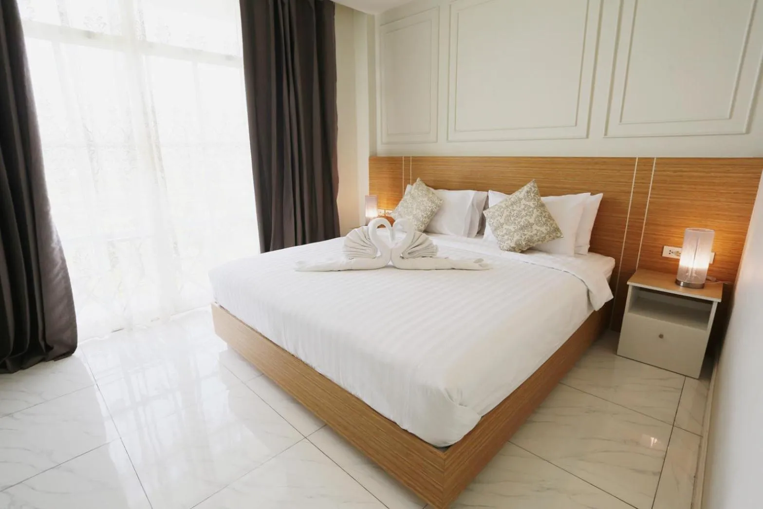 Bed in Pua De View Boutique Resort