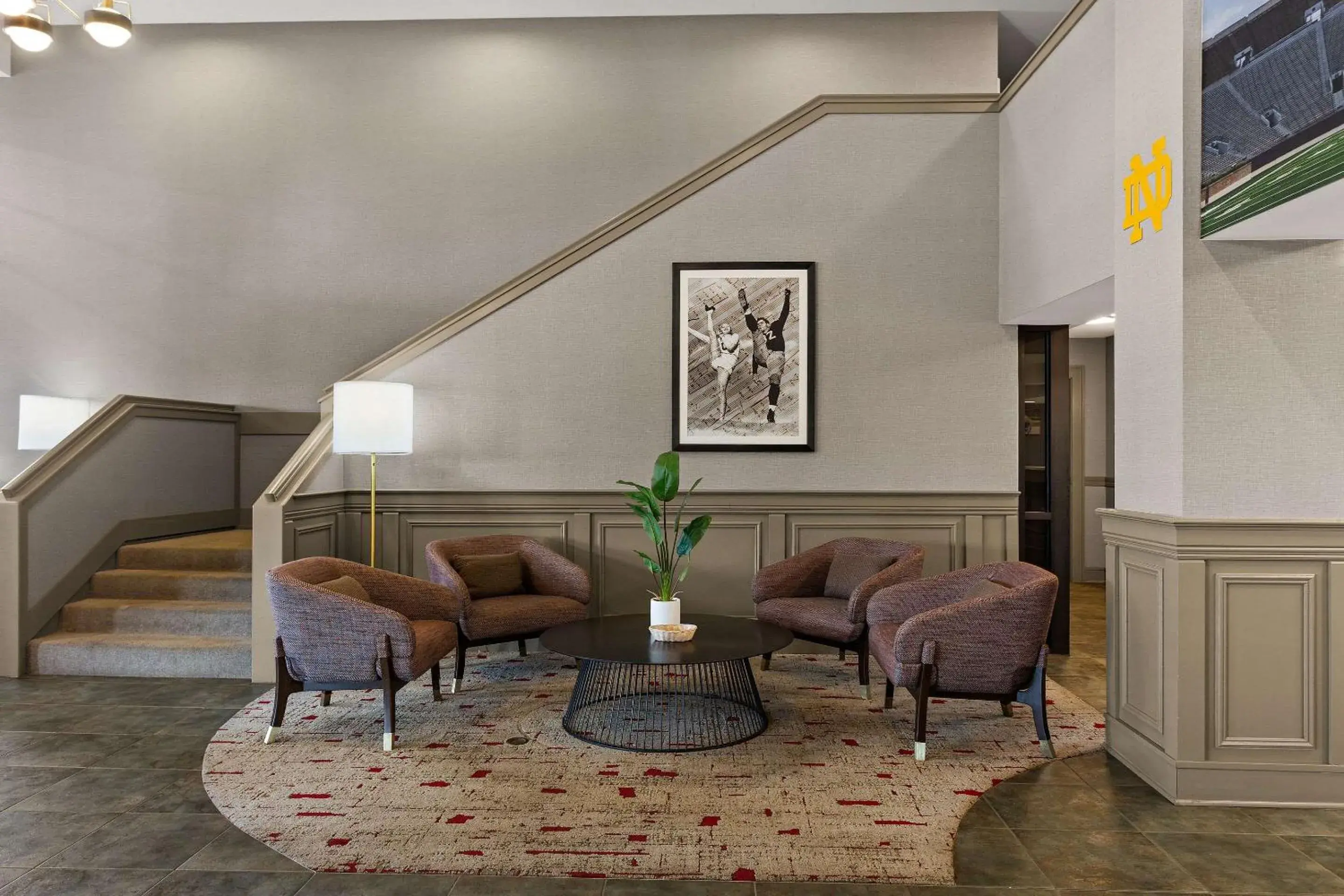 Lobby or reception in Wingate by Wyndham South Bend - Notre Dame Lobby or reception in Wingate by Wyndham South Bend - Notre Dame