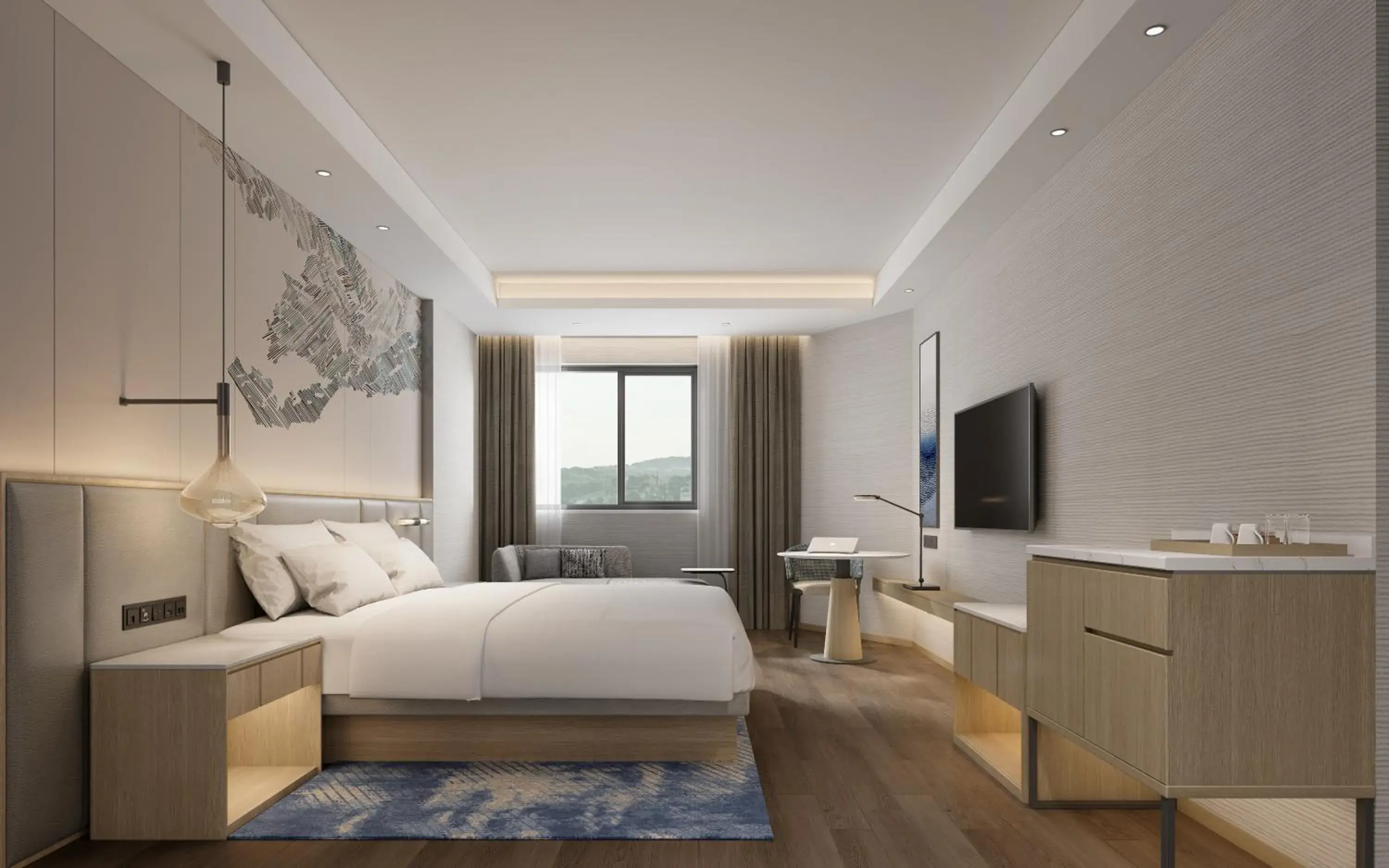 Bed in GuangDong Hotel Shanghai Bed in GuangDong Hotel Shanghai