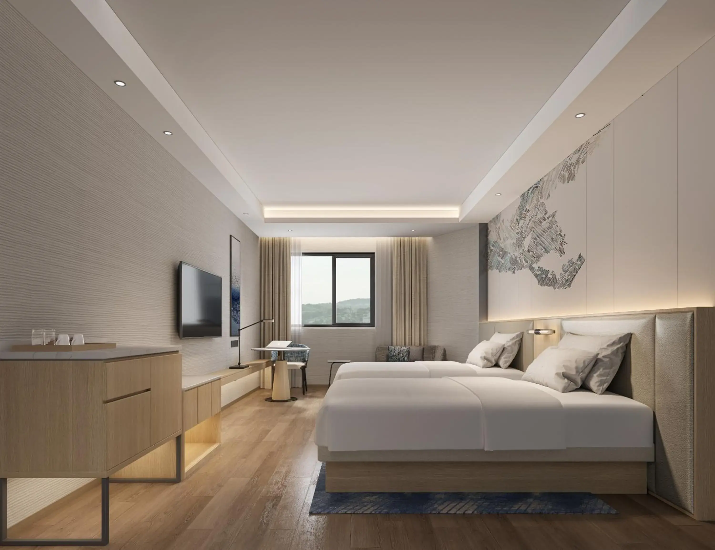 Bed in GuangDong Hotel Shanghai Bed in GuangDong Hotel Shanghai