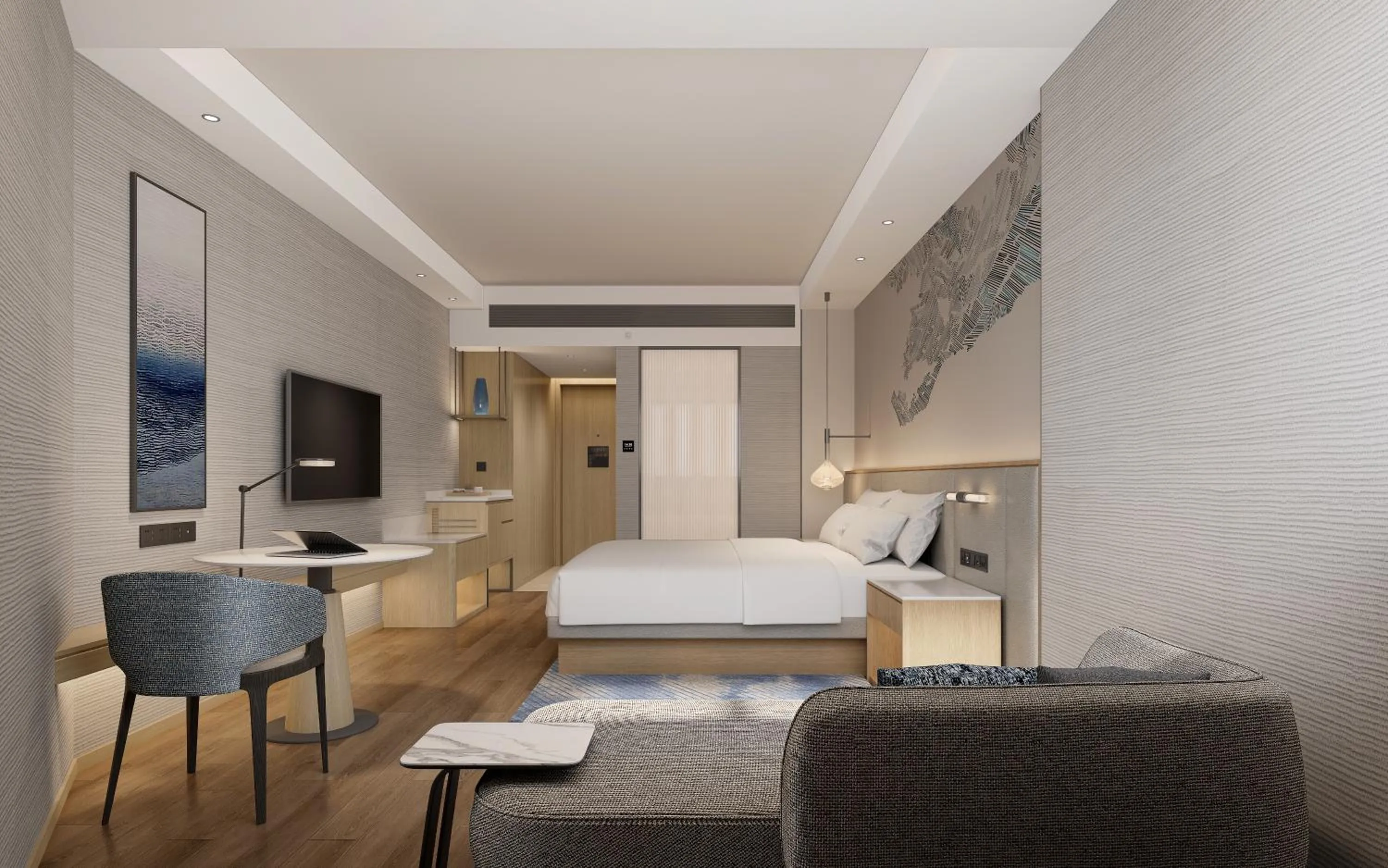 Bed in GuangDong Hotel Shanghai