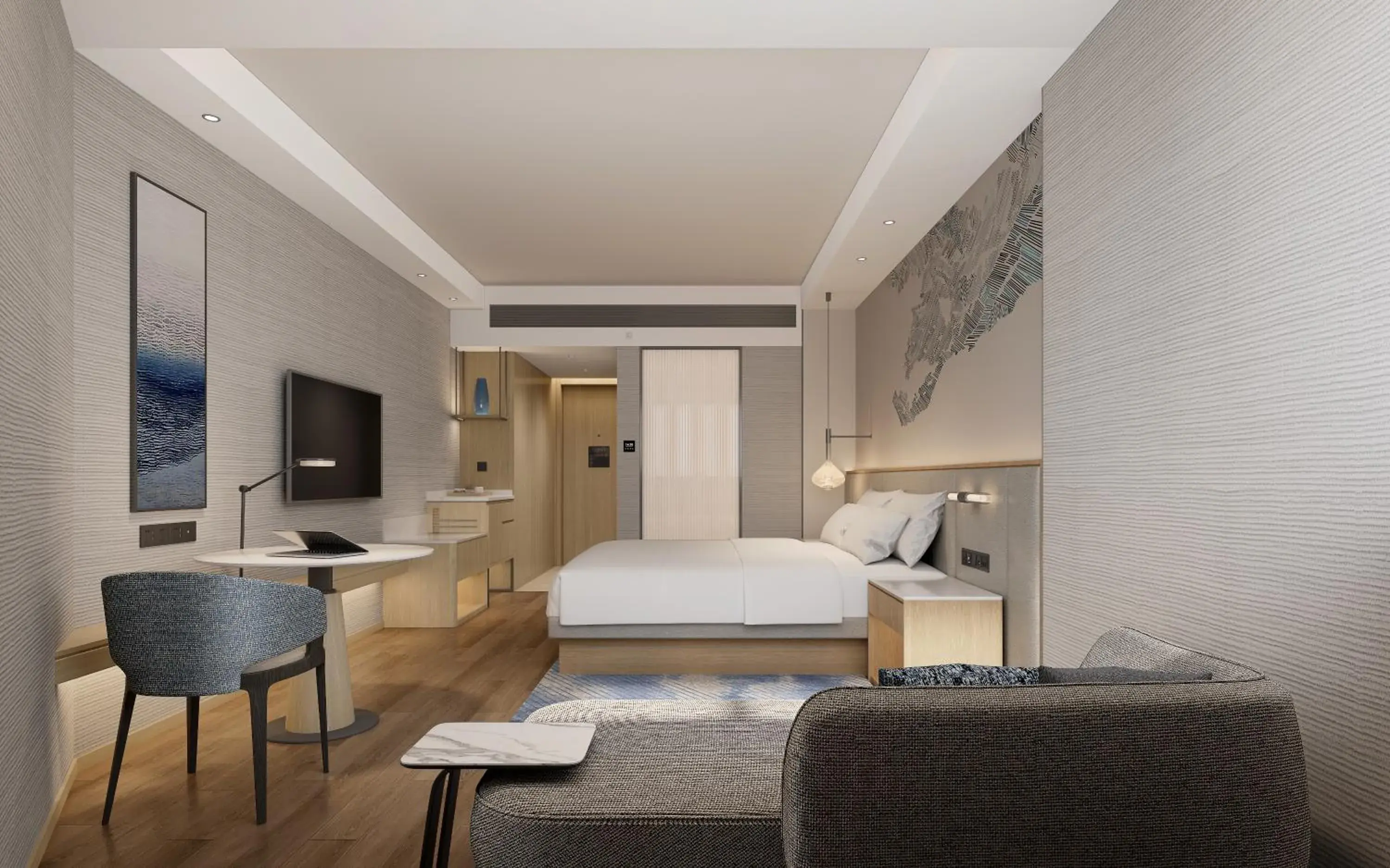 Bed in GuangDong Hotel Shanghai Bed in GuangDong Hotel Shanghai