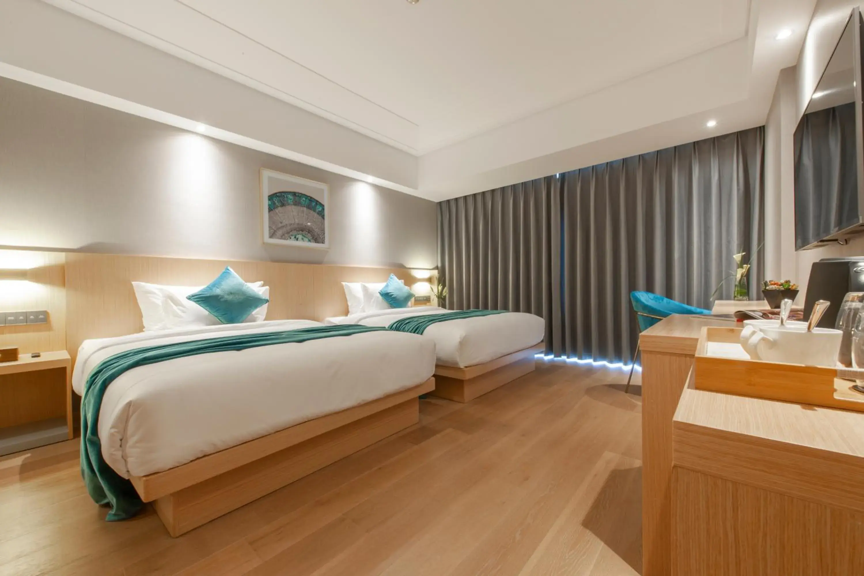 Photo of the whole room, Bed in Shanghai Baixia Pagoda Hotel Photo of the whole room, Bed in Shanghai Baixia Pagoda Hotel