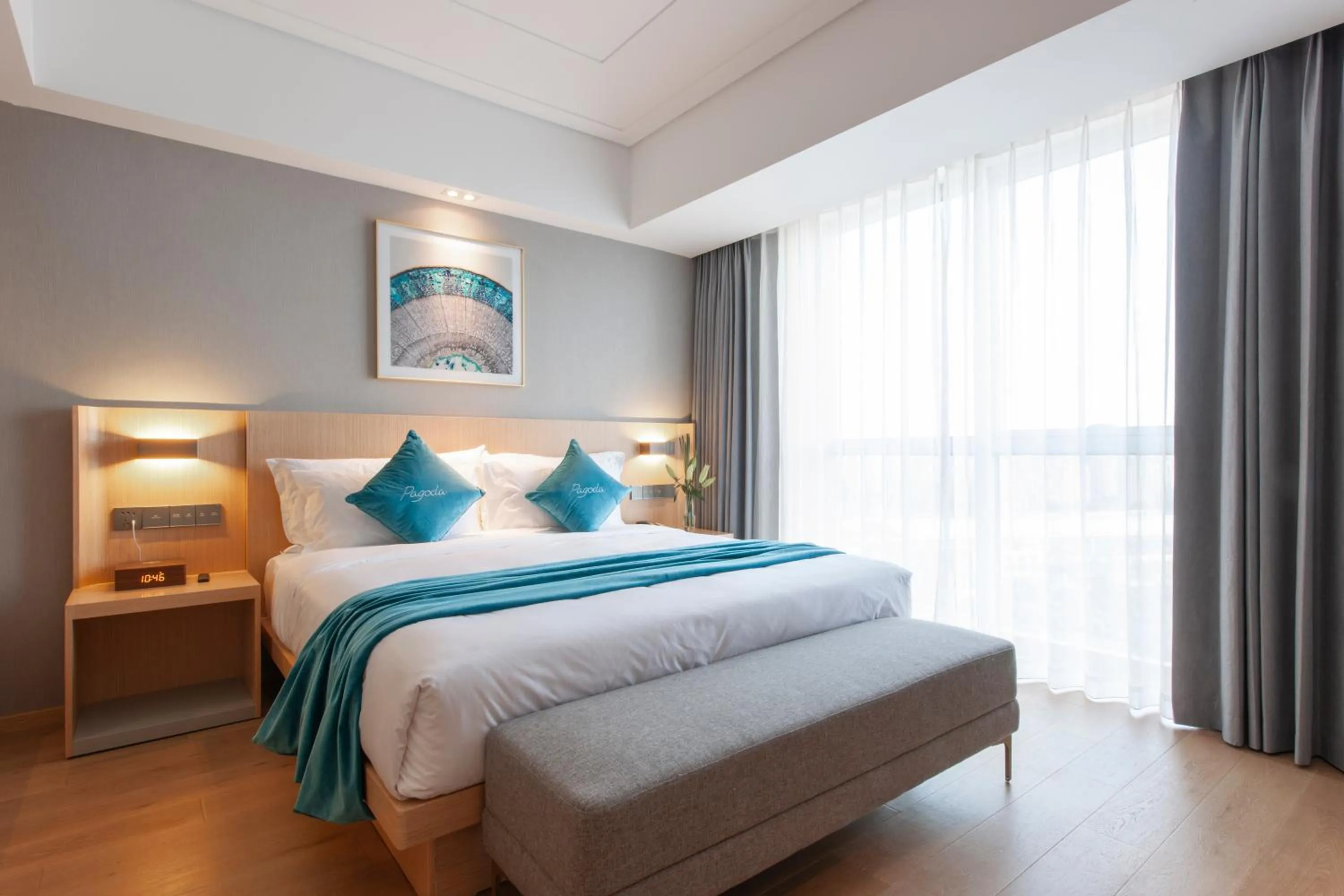 Bed in Radisson Blu Hotel Shanghai Hong Quan