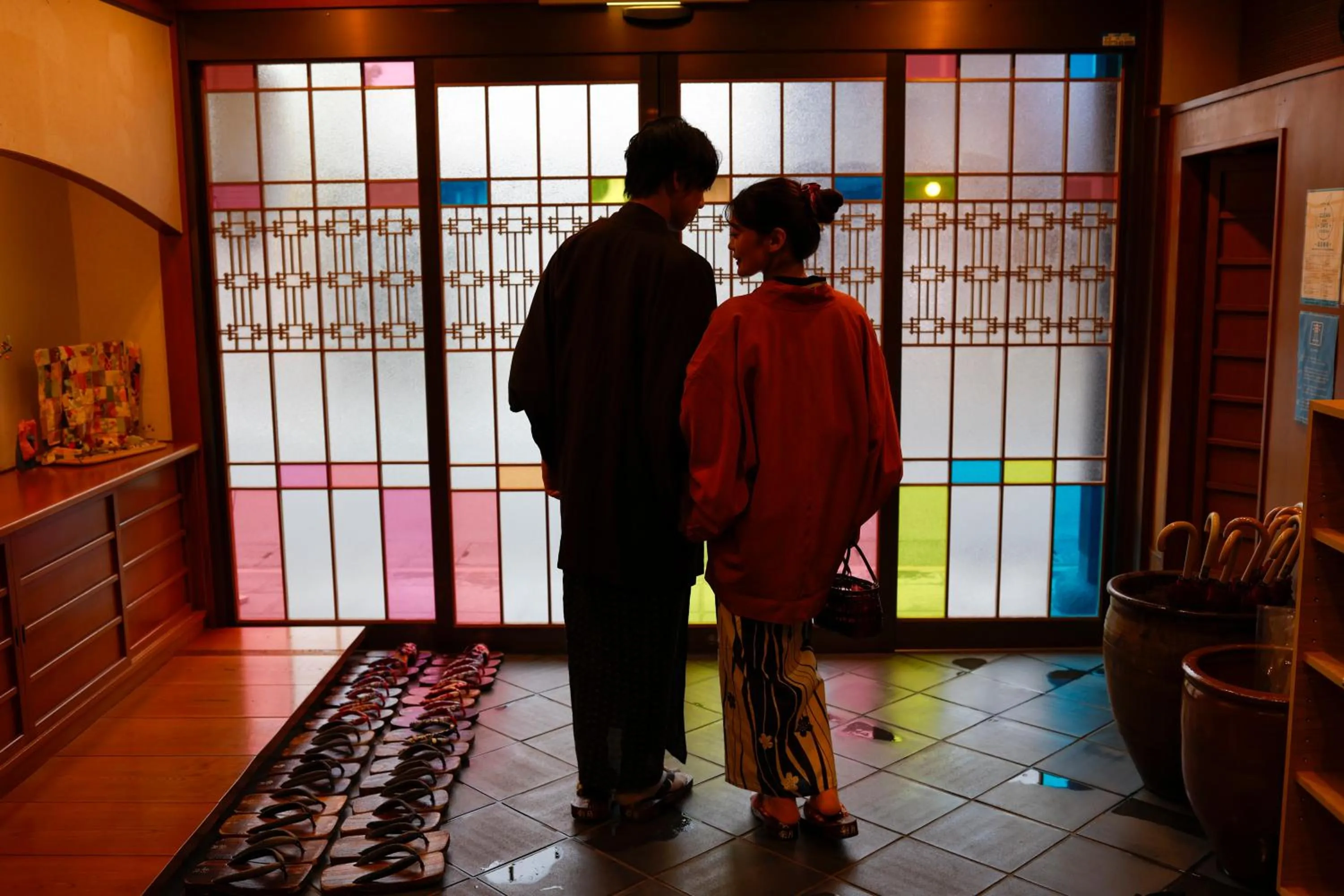 Lobby or reception in Kinosaki Onsen Hanakouji Saigetsu
