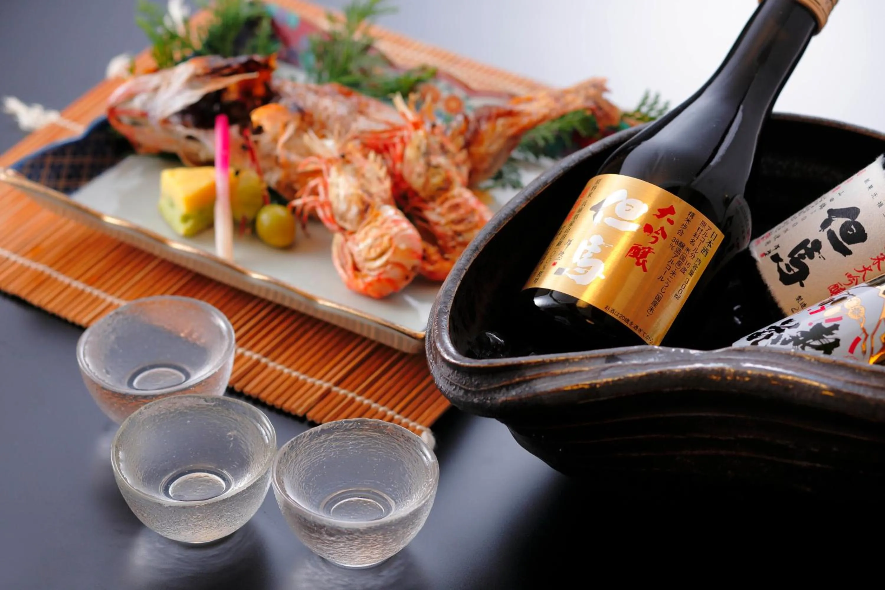 Food and drinks in Kinosaki Onsen Hanakouji Saigetsu