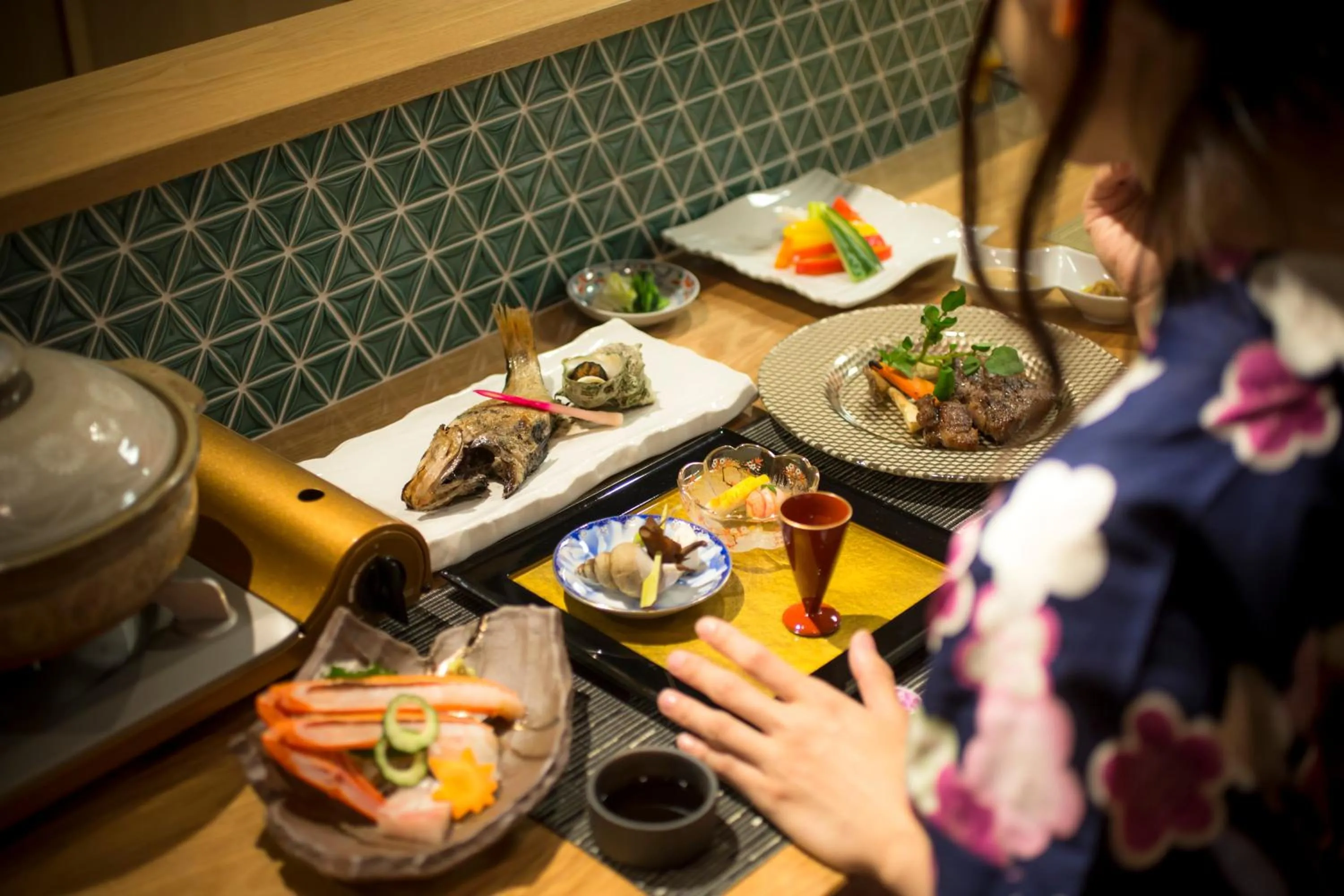 Food in Kinosaki Onsen Hanakouji Saigetsu