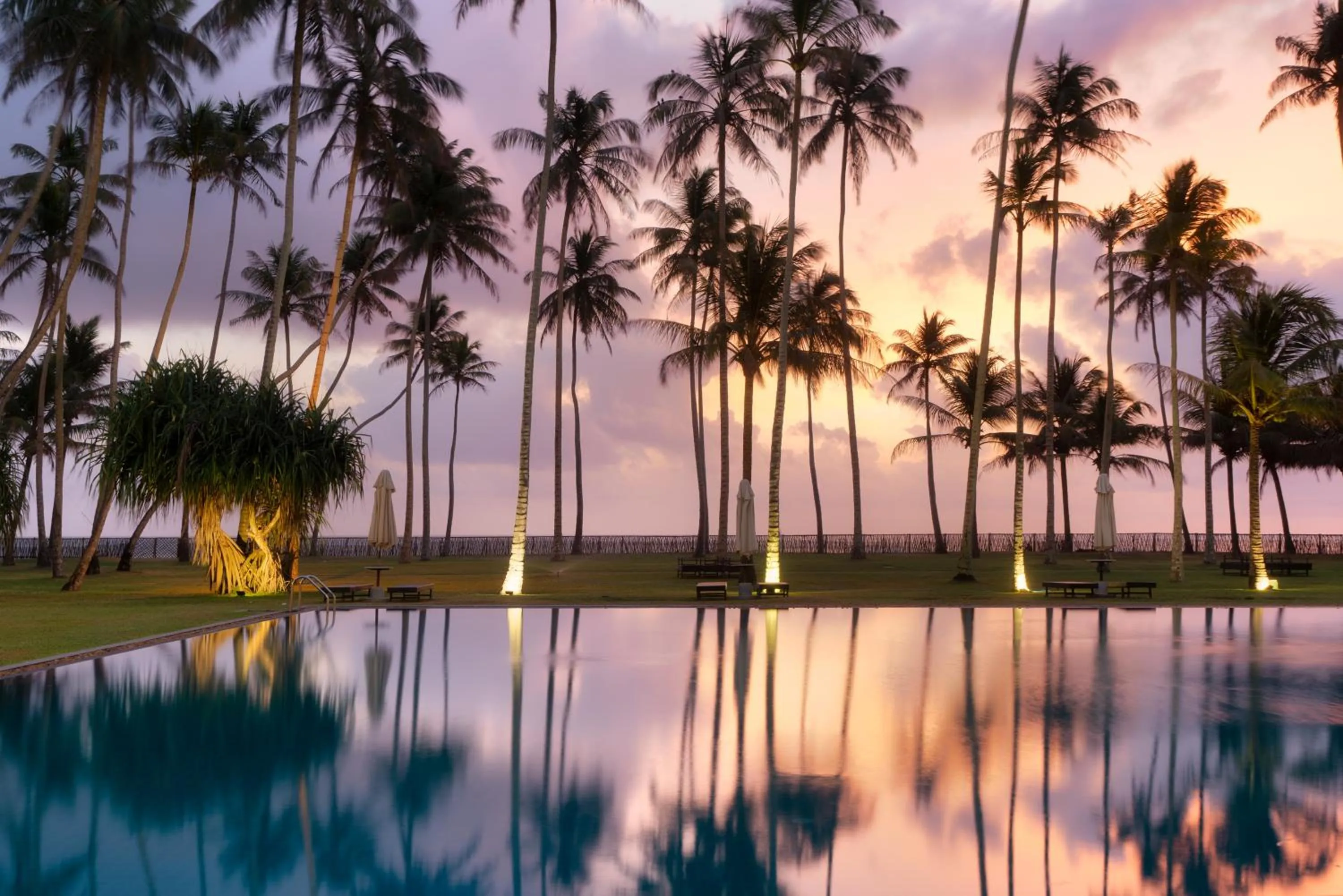 Pool view in The Blue Water - Geoffrey Bawa Heritage Resort Hotel