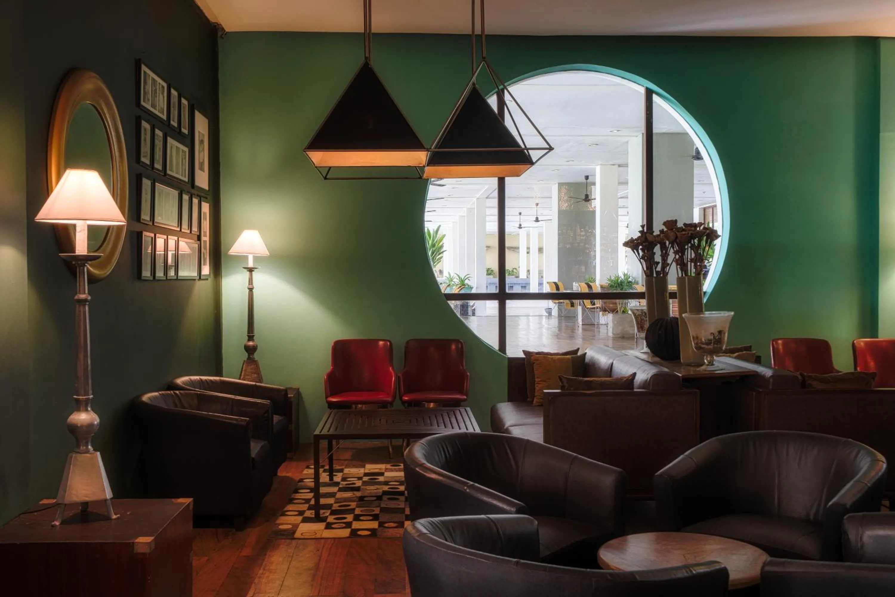 Seating area in The Blue Water - Geoffrey Bawa Heritage Resort Hotel