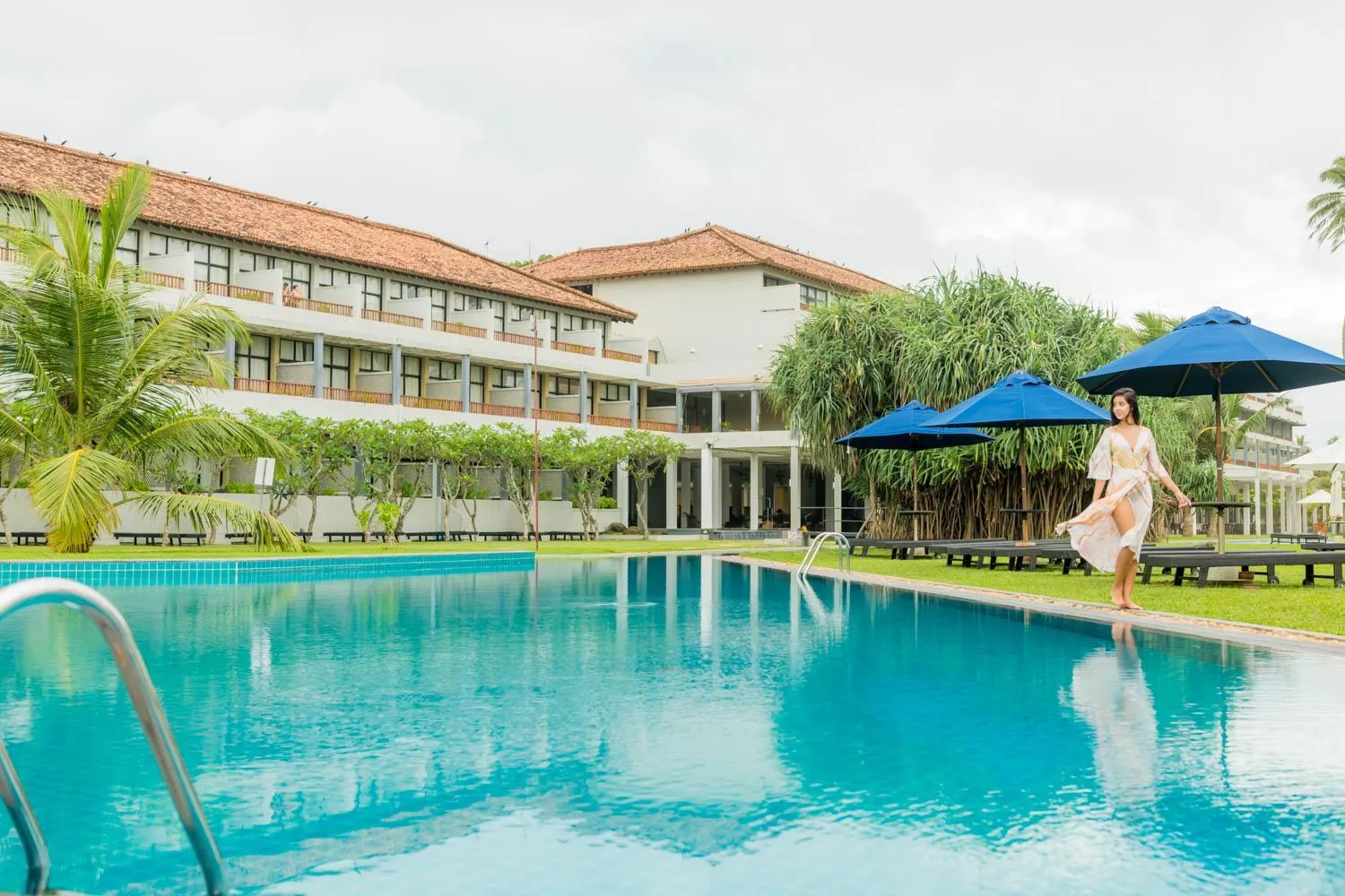 Swimming pool in The Blue Water - Geoffrey Bawa Heritage Resort Hotel
