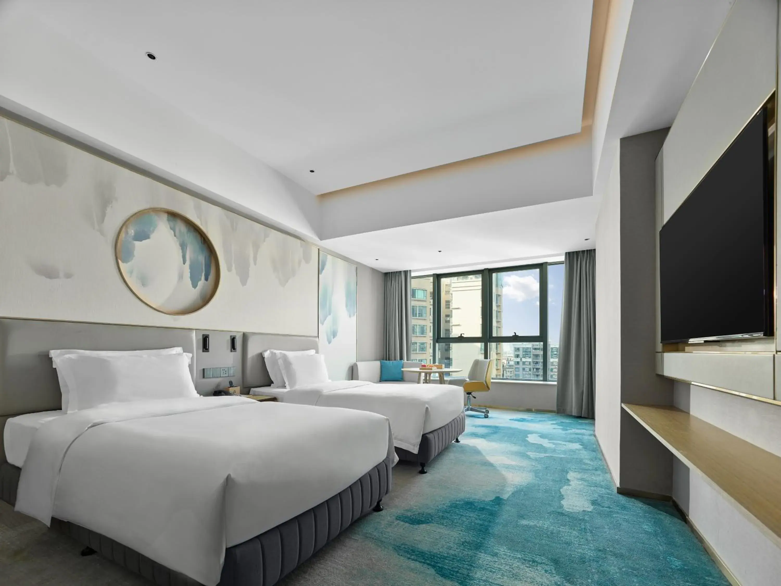 Photo of the whole room, Bed in Shenzhen Grand Skylight Garden Hotel Photo of the whole room, Bed in Shenzhen Grand Skylight Garden Hotel