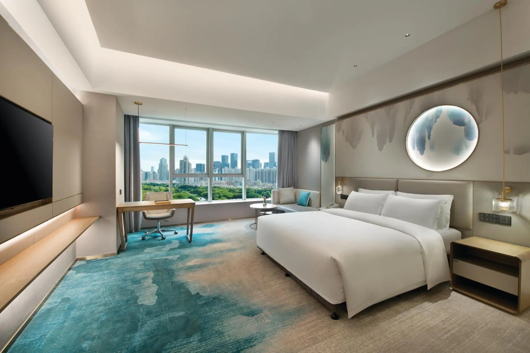 TV and multimedia, Bed in Shenzhen Grand Skylight Garden Hotel