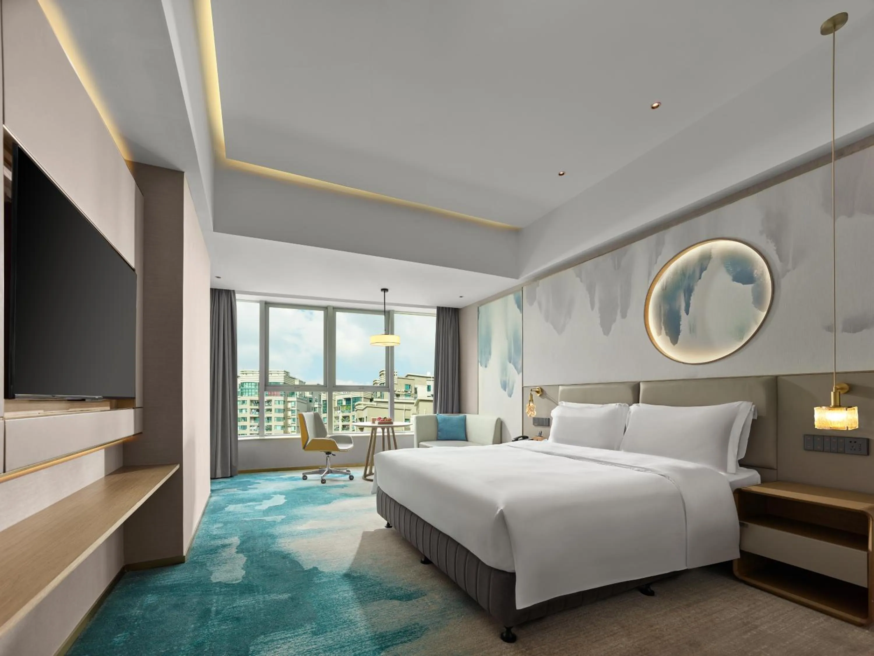 Bed in Shenzhen Grand Skylight Garden Hotel