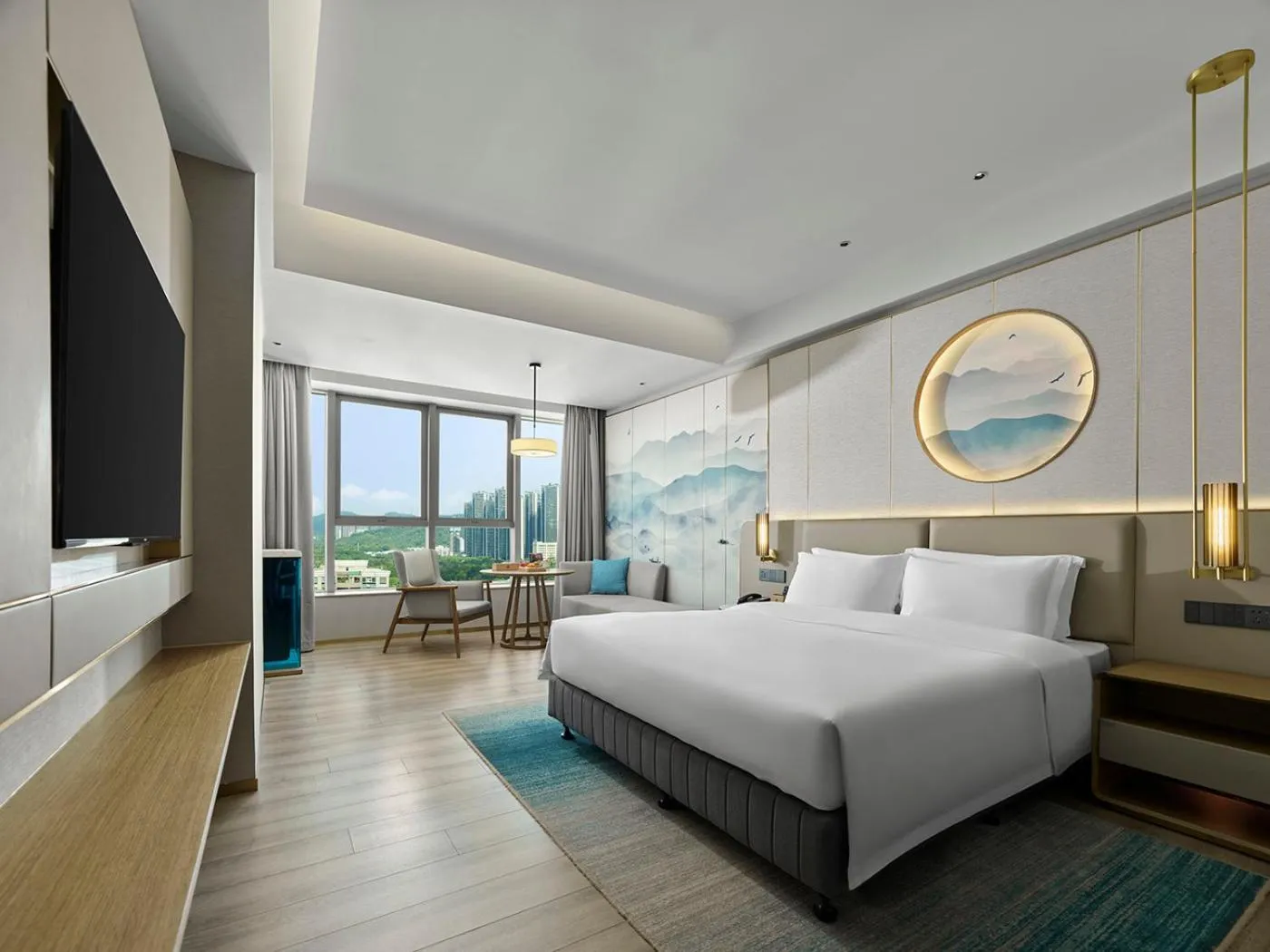 Bed in Shenzhen Grand Skylight Garden Hotel