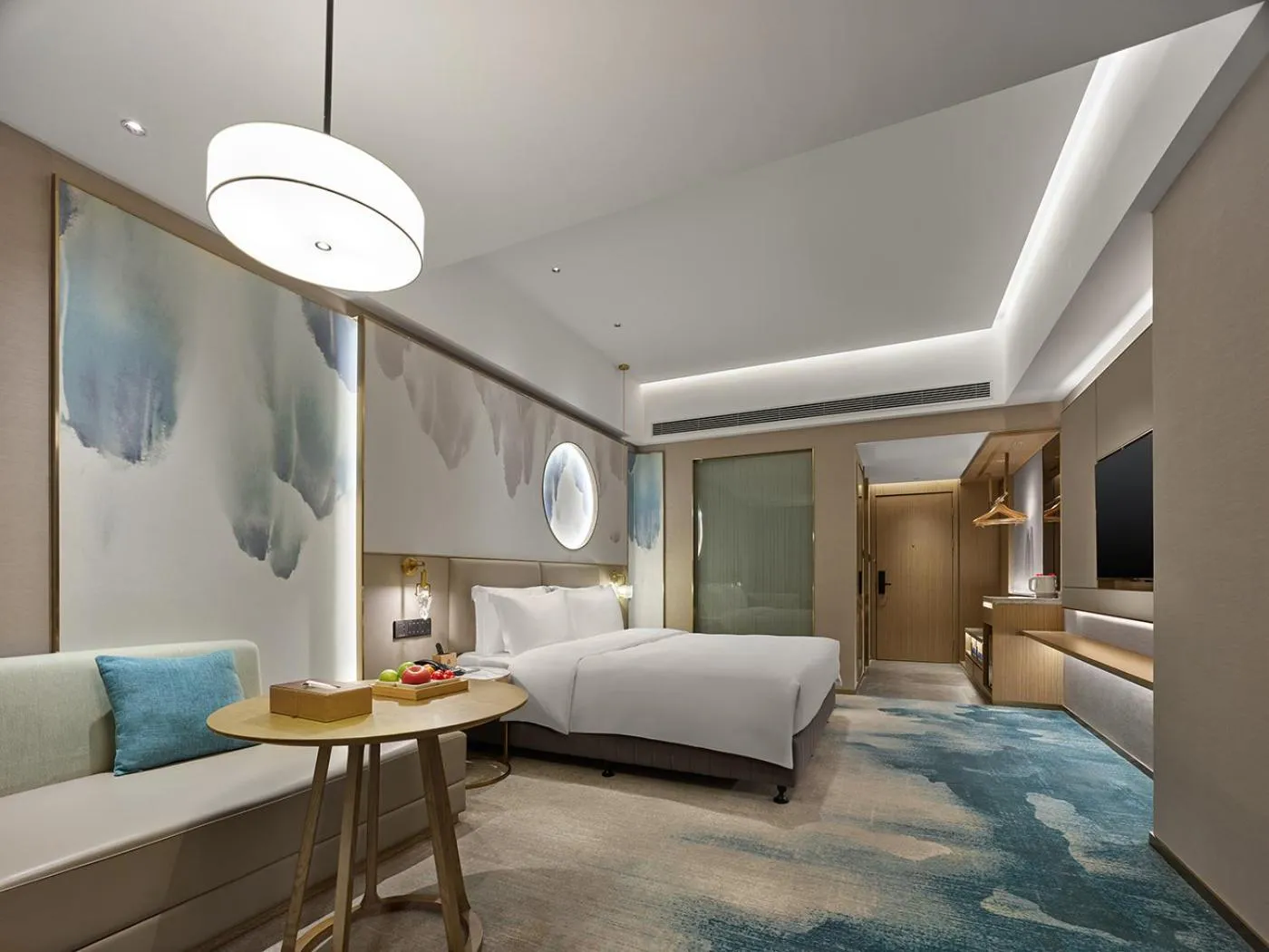 Bedroom, Bed in Shenzhen Grand Skylight Garden Hotel