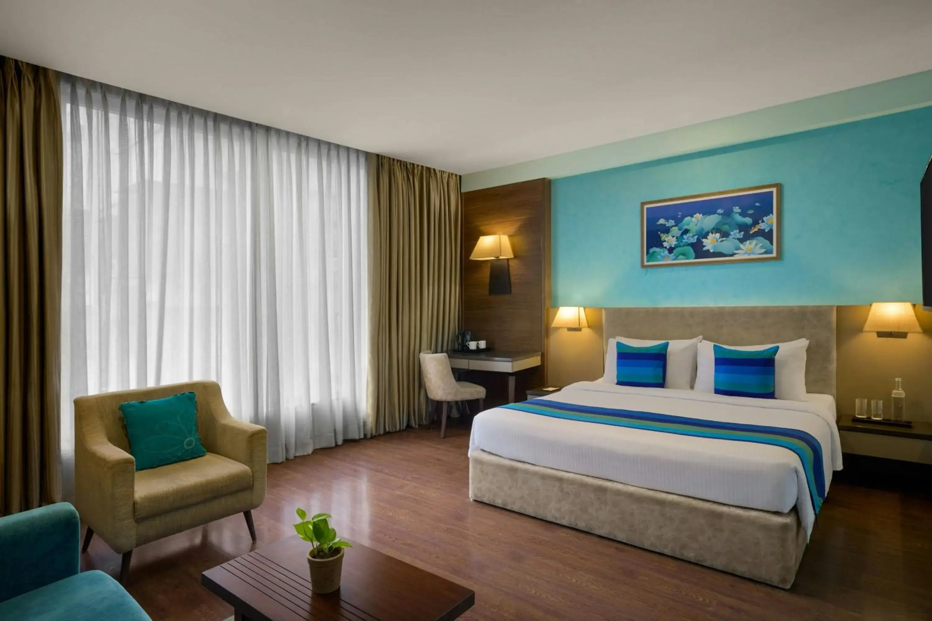 Photo of the whole room, Bed in The Fern, Vadodara, Series by Marriott Photo of the whole room, Bed in The Fern, Vadodara, Series by Marriott