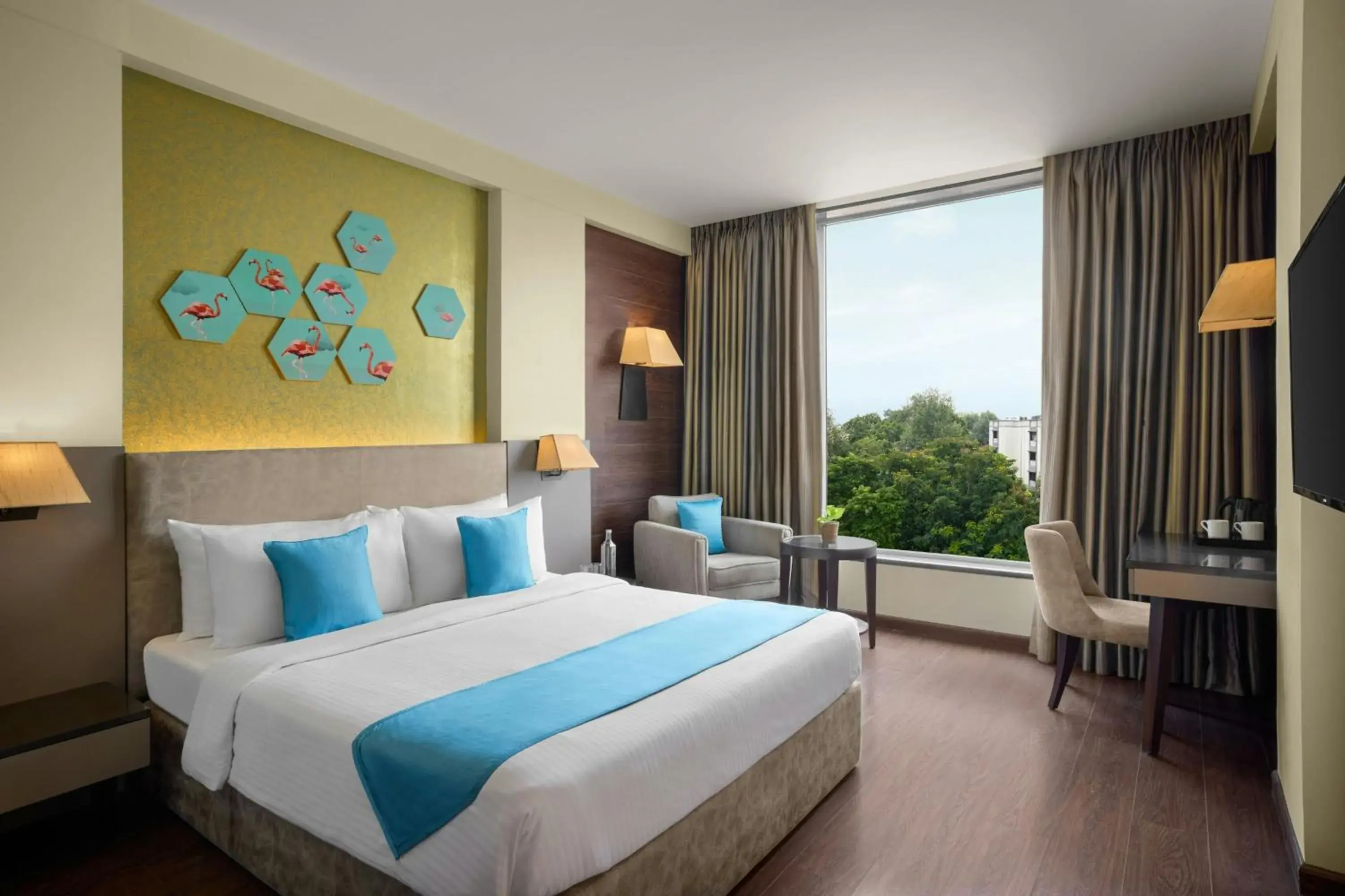 Photo of the whole room, Bed in The Fern, Vadodara, Series by Marriott Photo of the whole room, Bed in The Fern, Vadodara, Series by Marriott