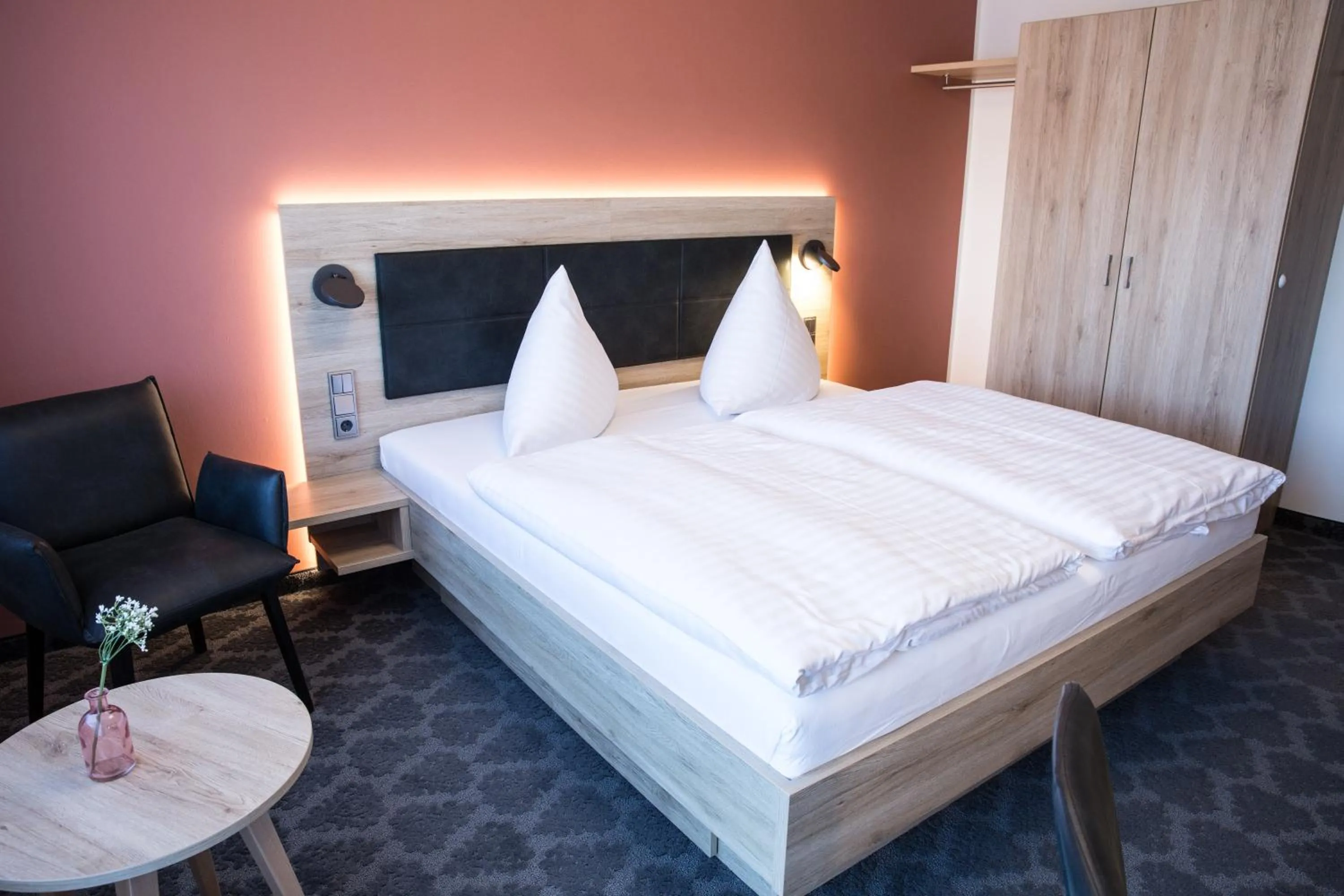 Bed in Hotel Wilms