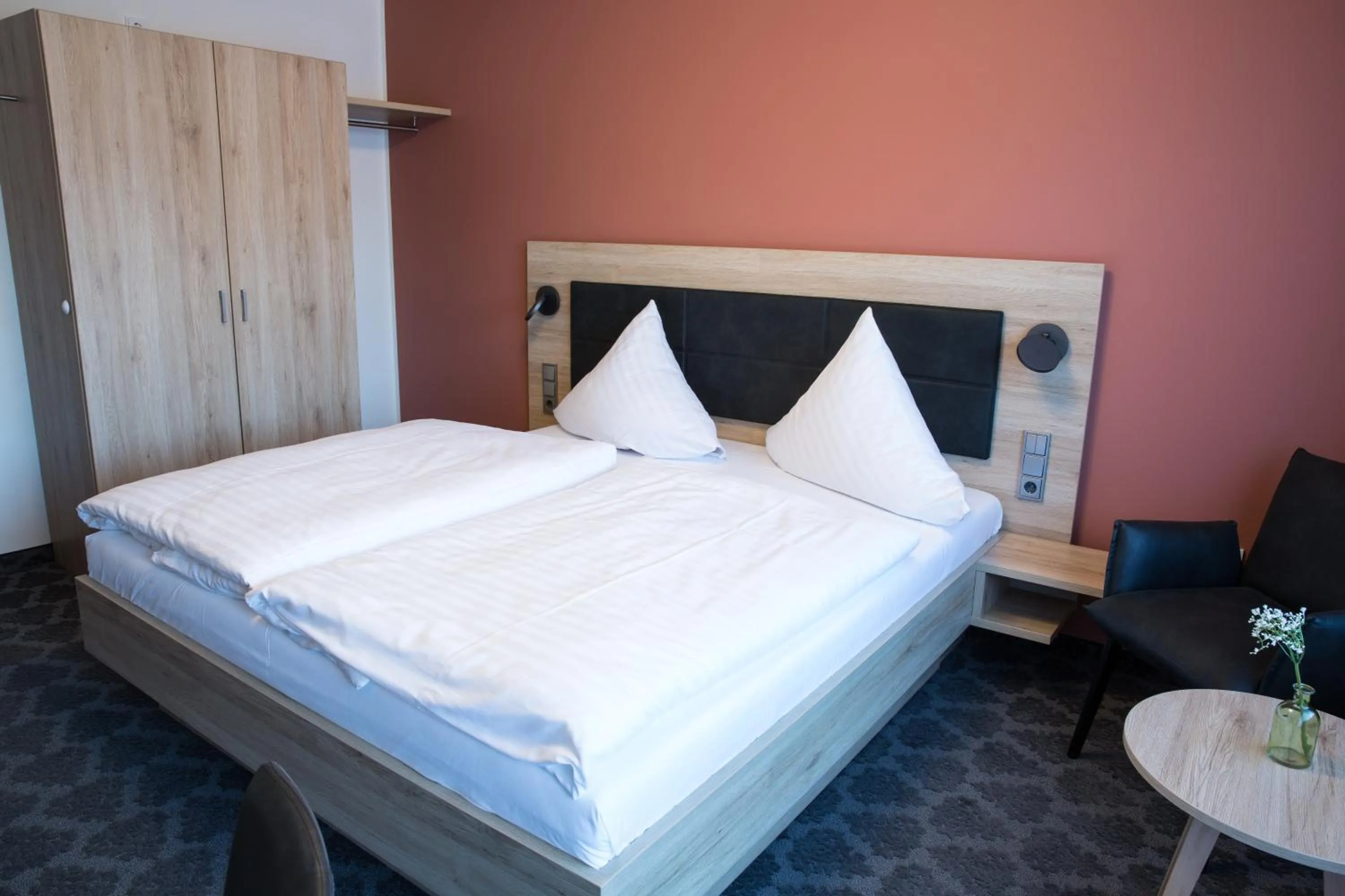 Bed in Hotel Wilms