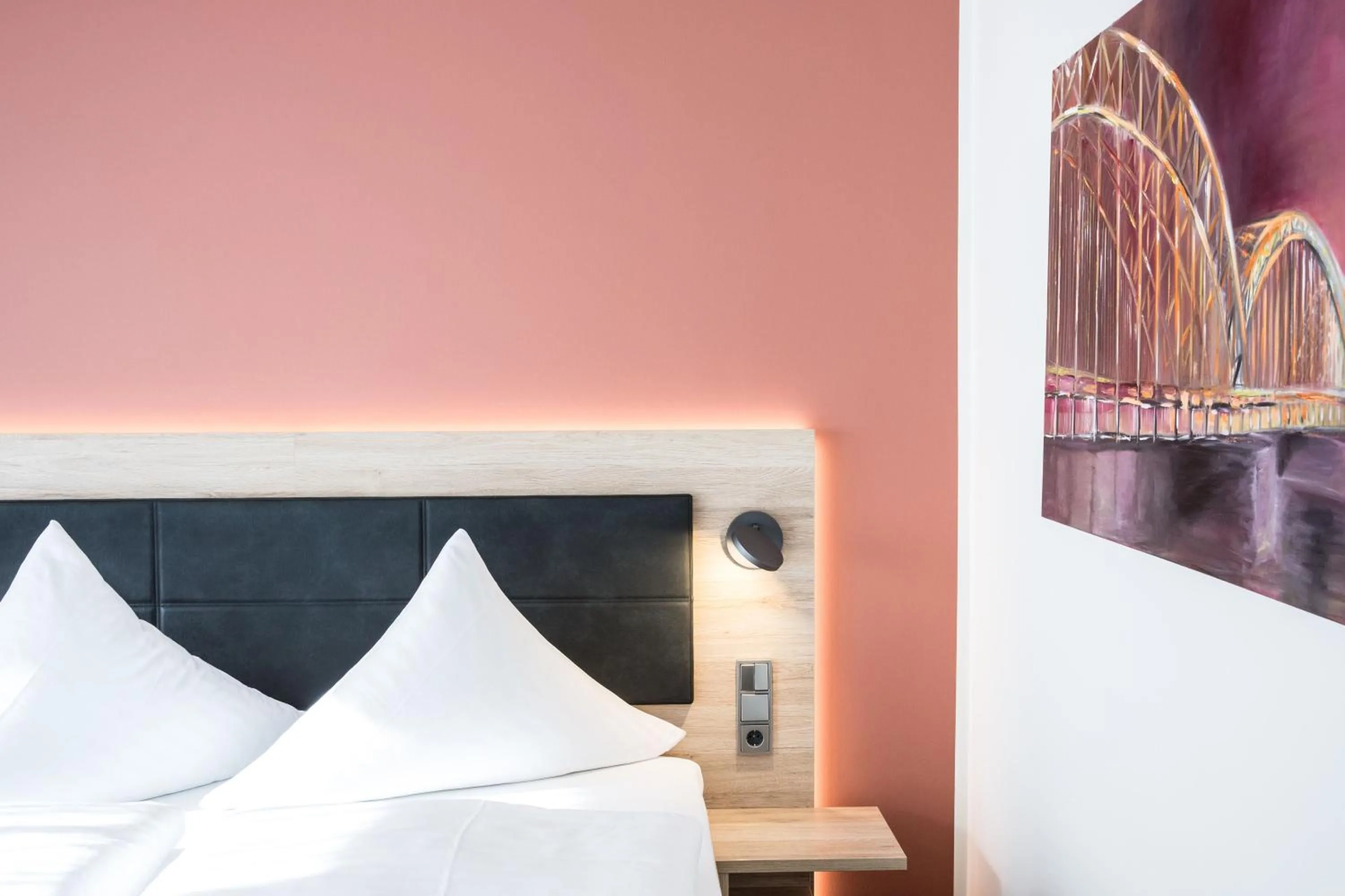 Bed in Hotel Wilms