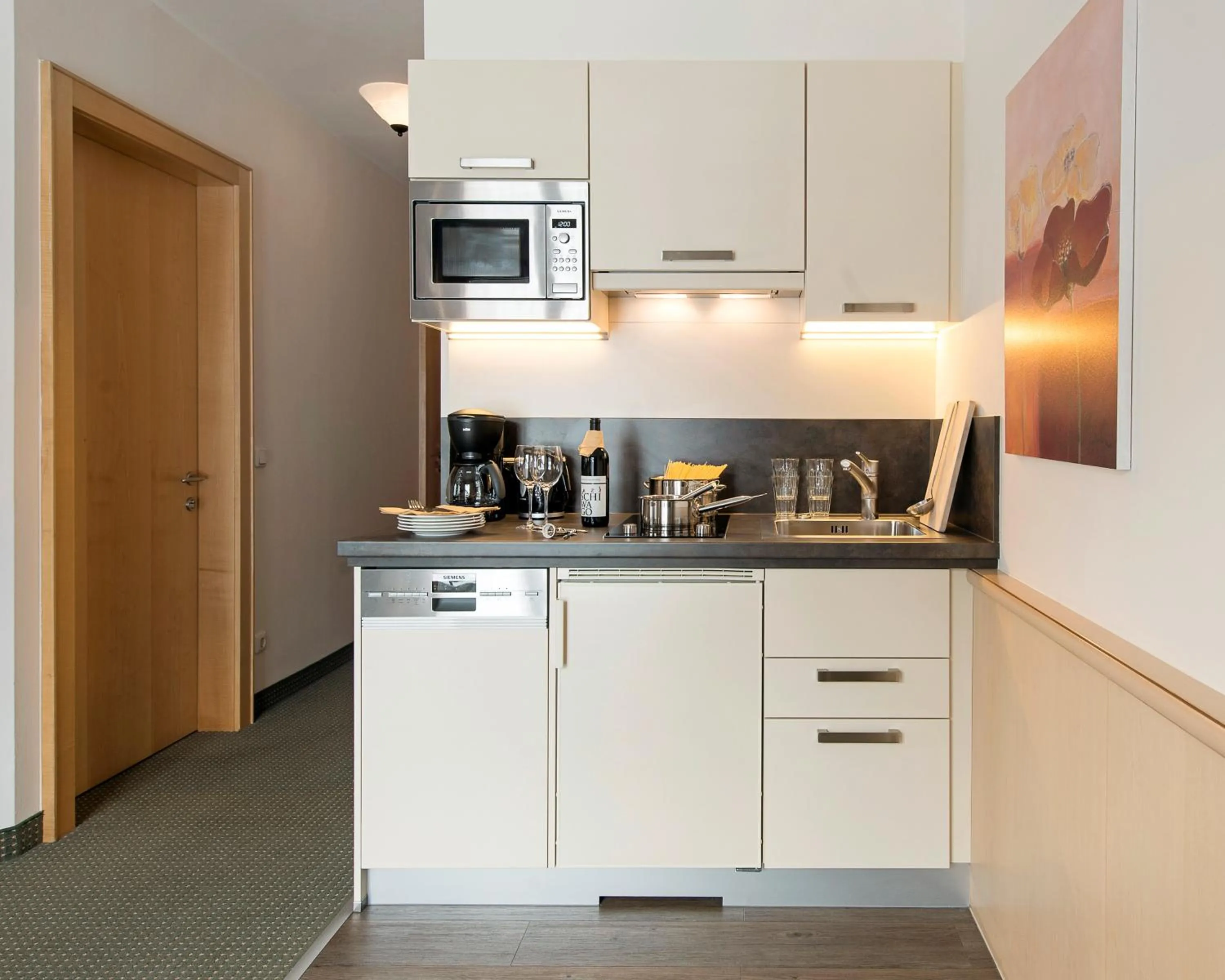 Kitchen or kitchenette in Apart-Hotel Filomena