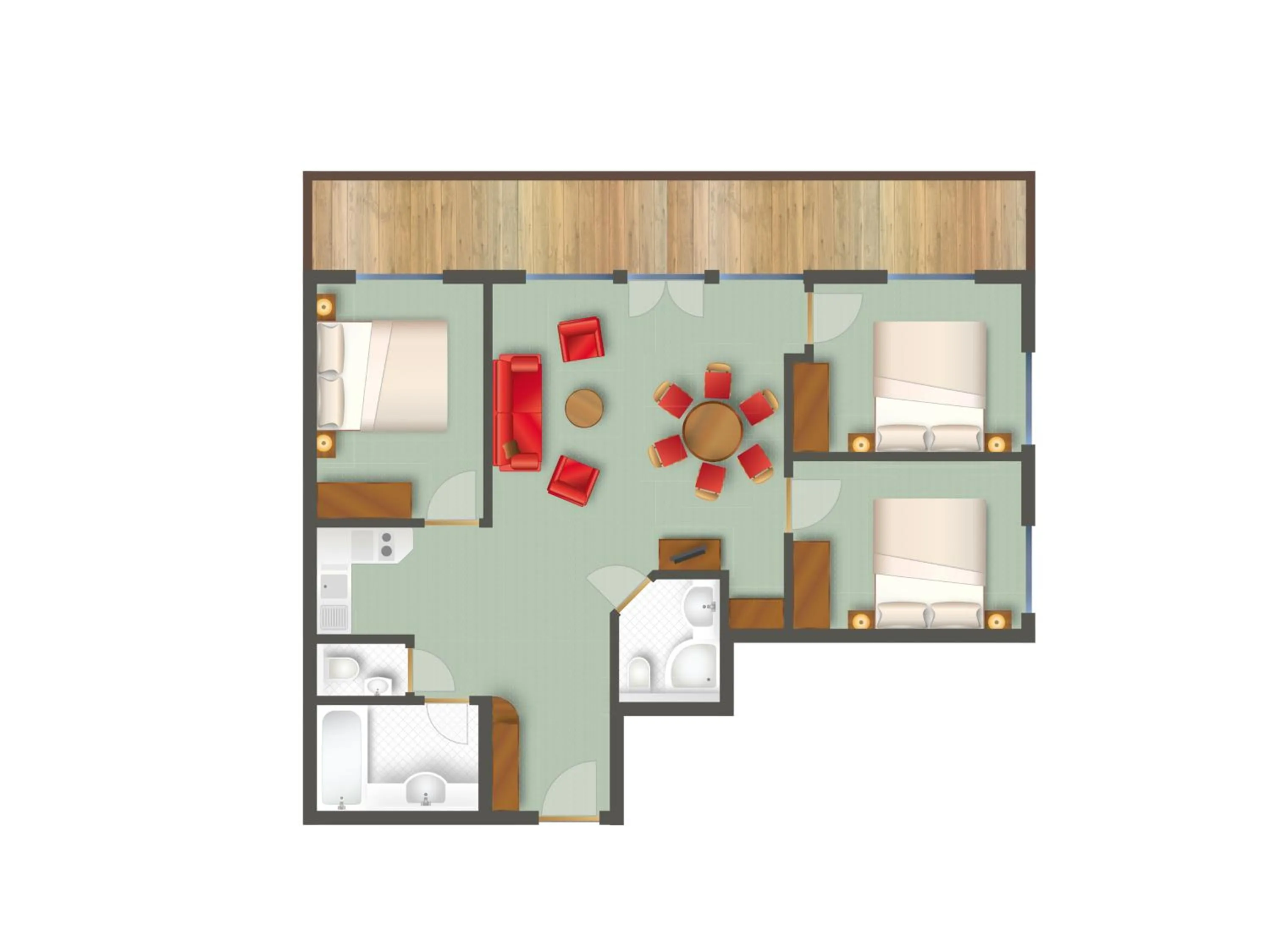 Floor plan in Apart-Hotel Filomena